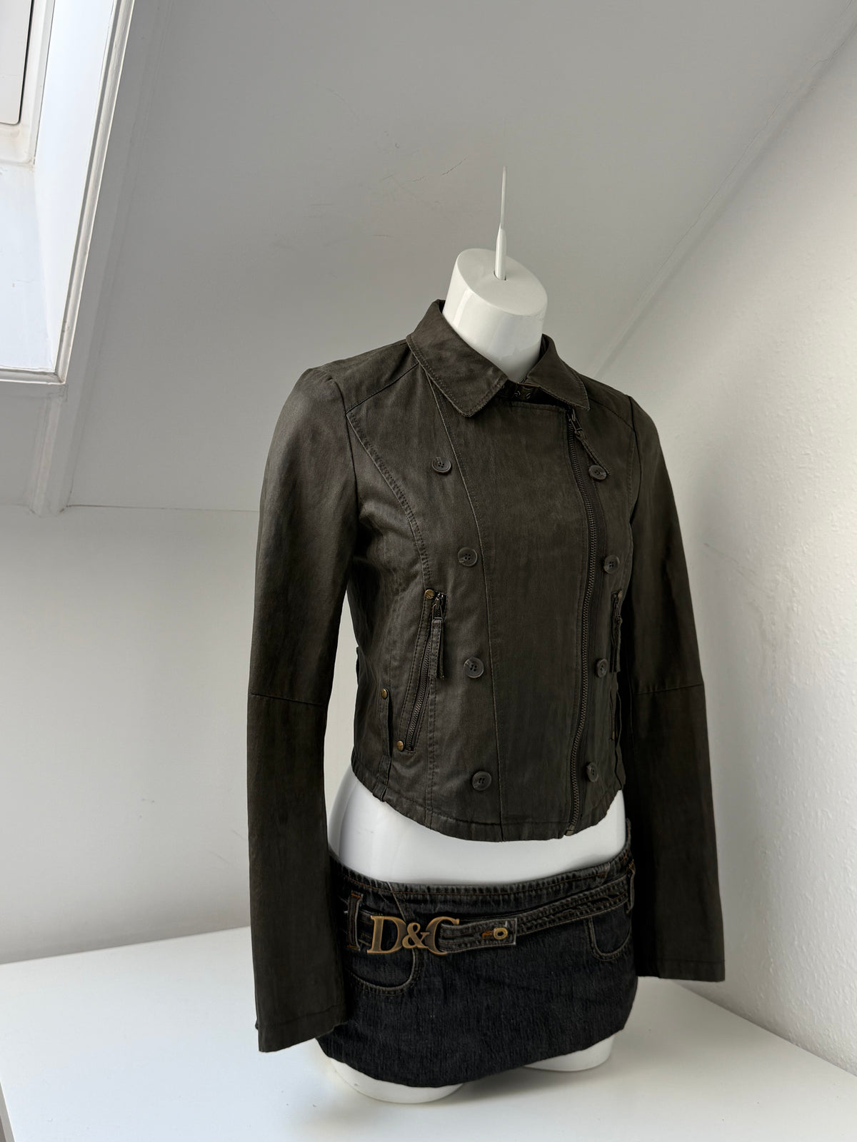 Vintage Asymmetric Jacket (S)