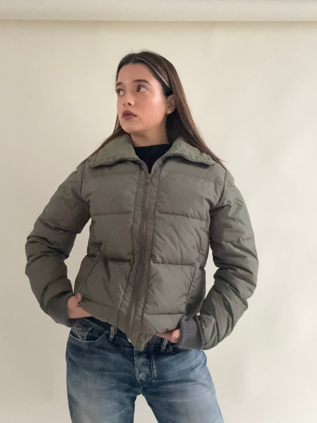 Calvin Klein Khaki Puffer (L)