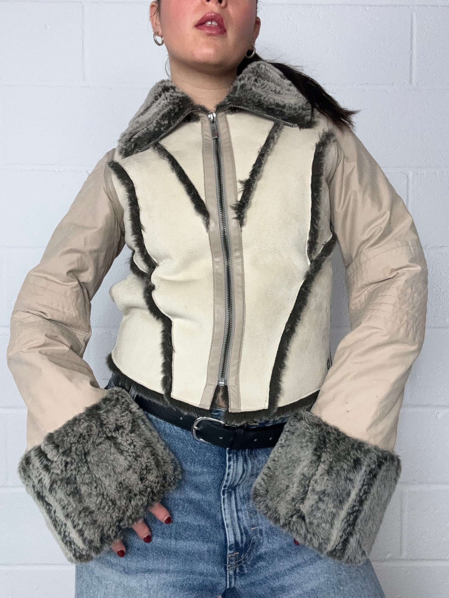 Firetrap Vintage Faux Fur Jacket (S)