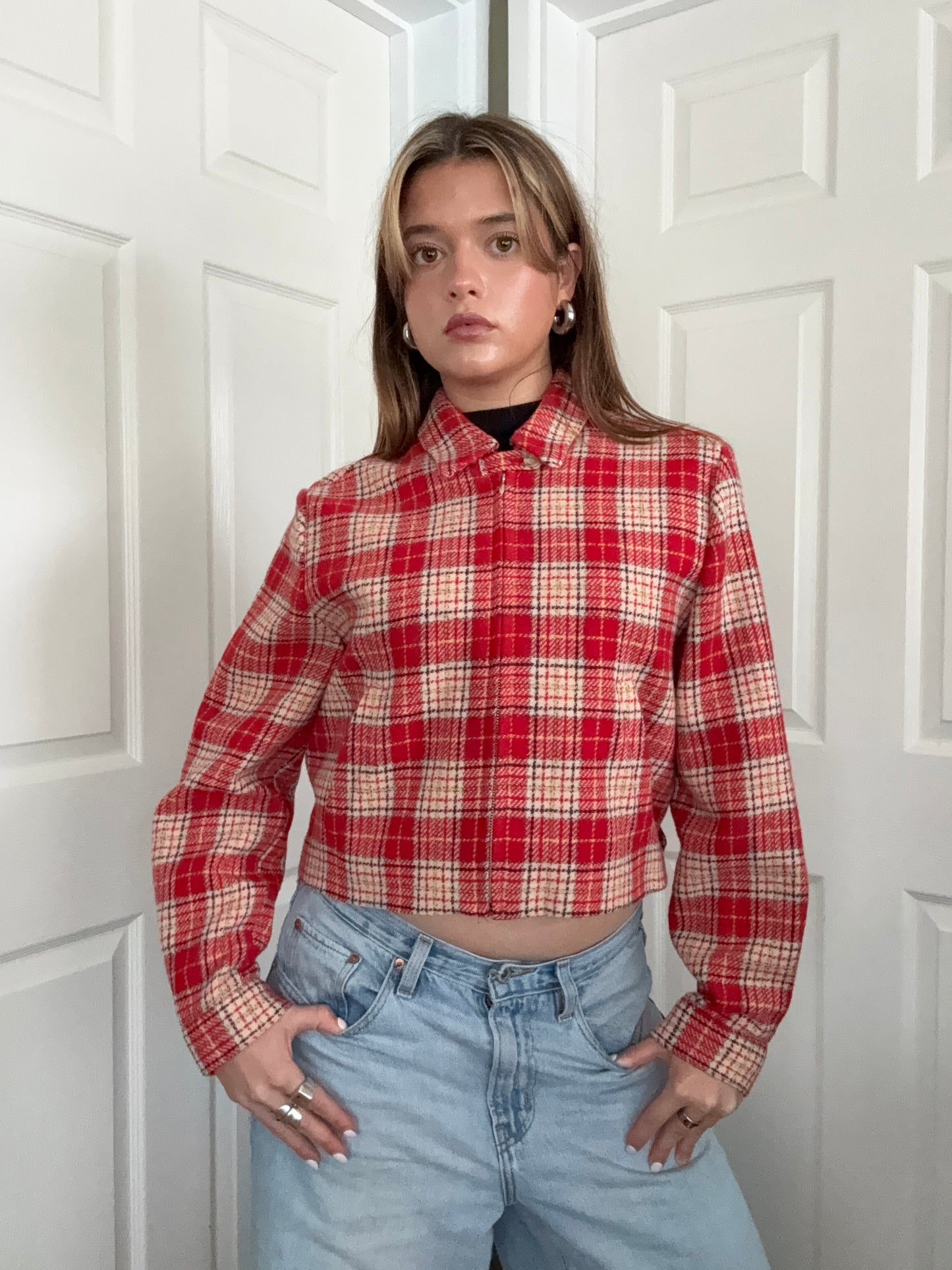 French Connection Wool Tartan Jacket (S)