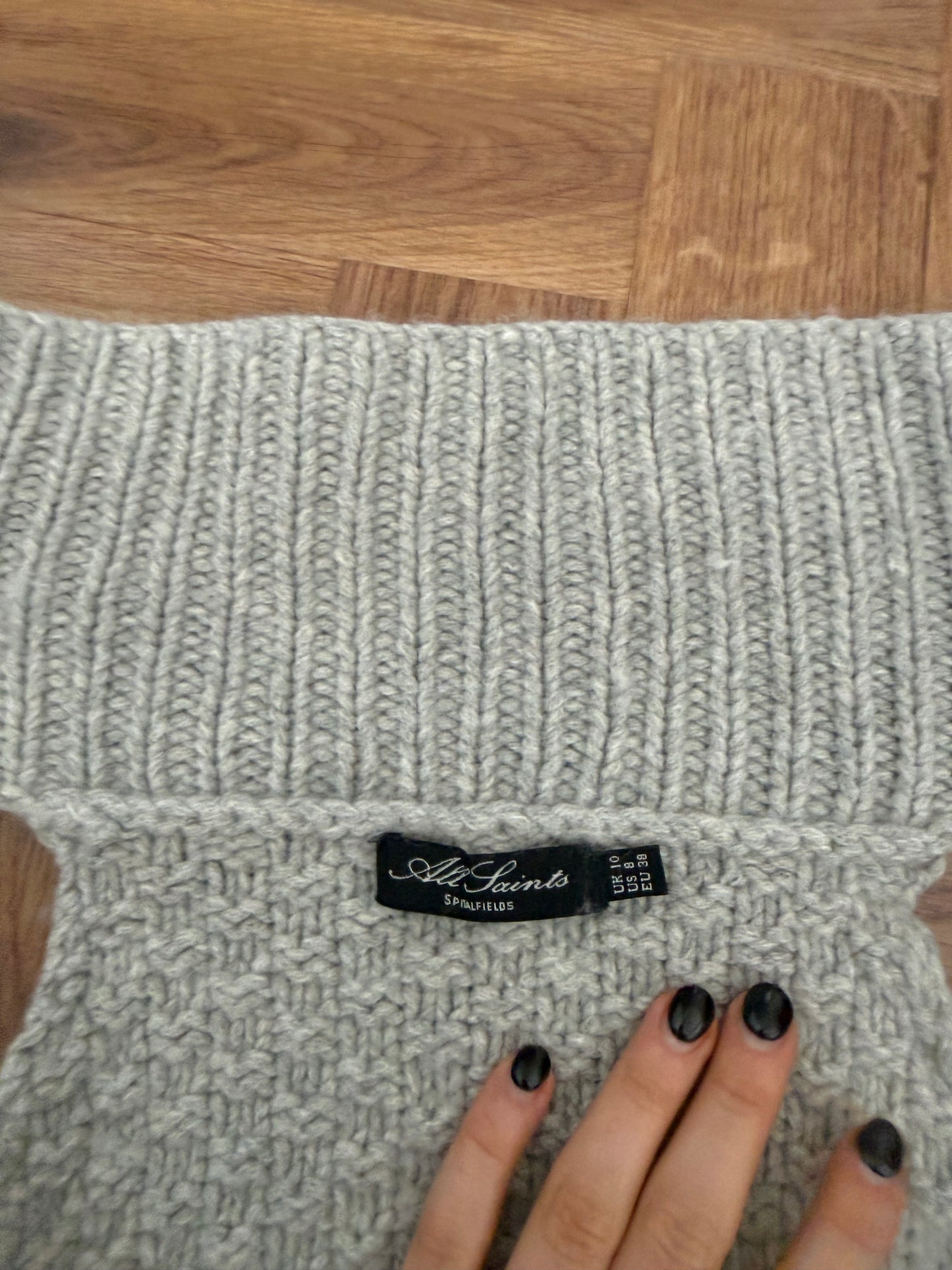 Cropped Knit Allsaints Jumper (UK10)