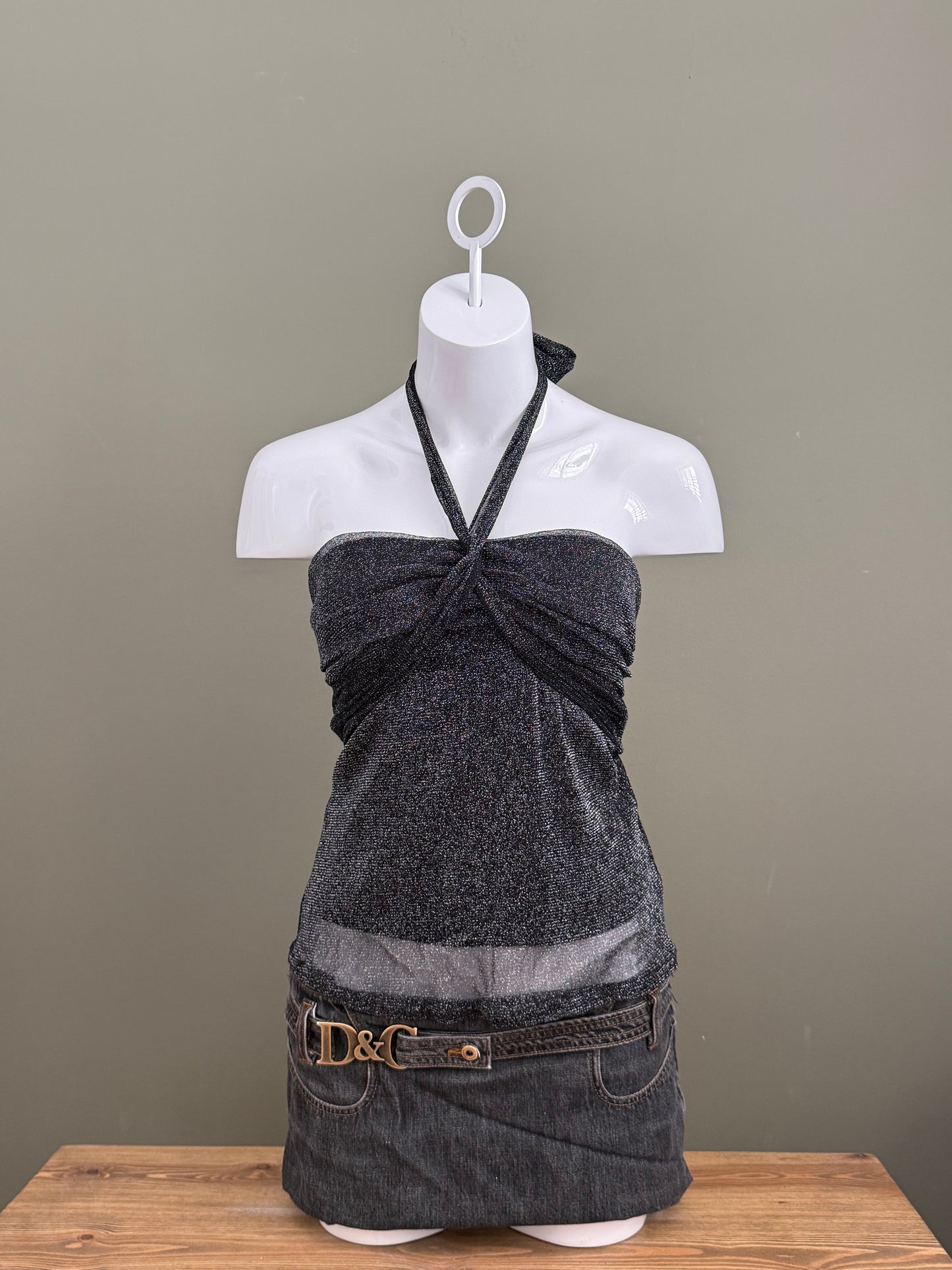 Sparkly Halterneck Top (UK10)