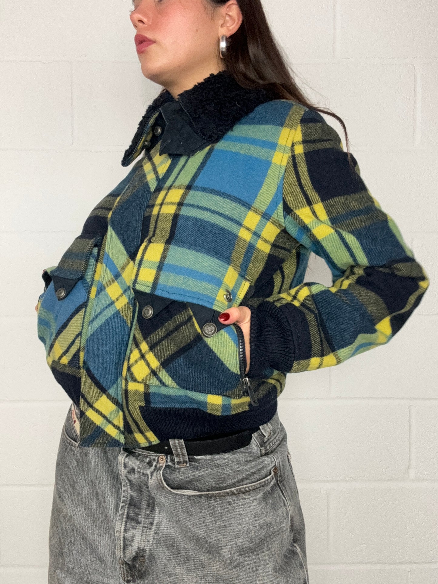 Diesel Wool Tartan Jacket