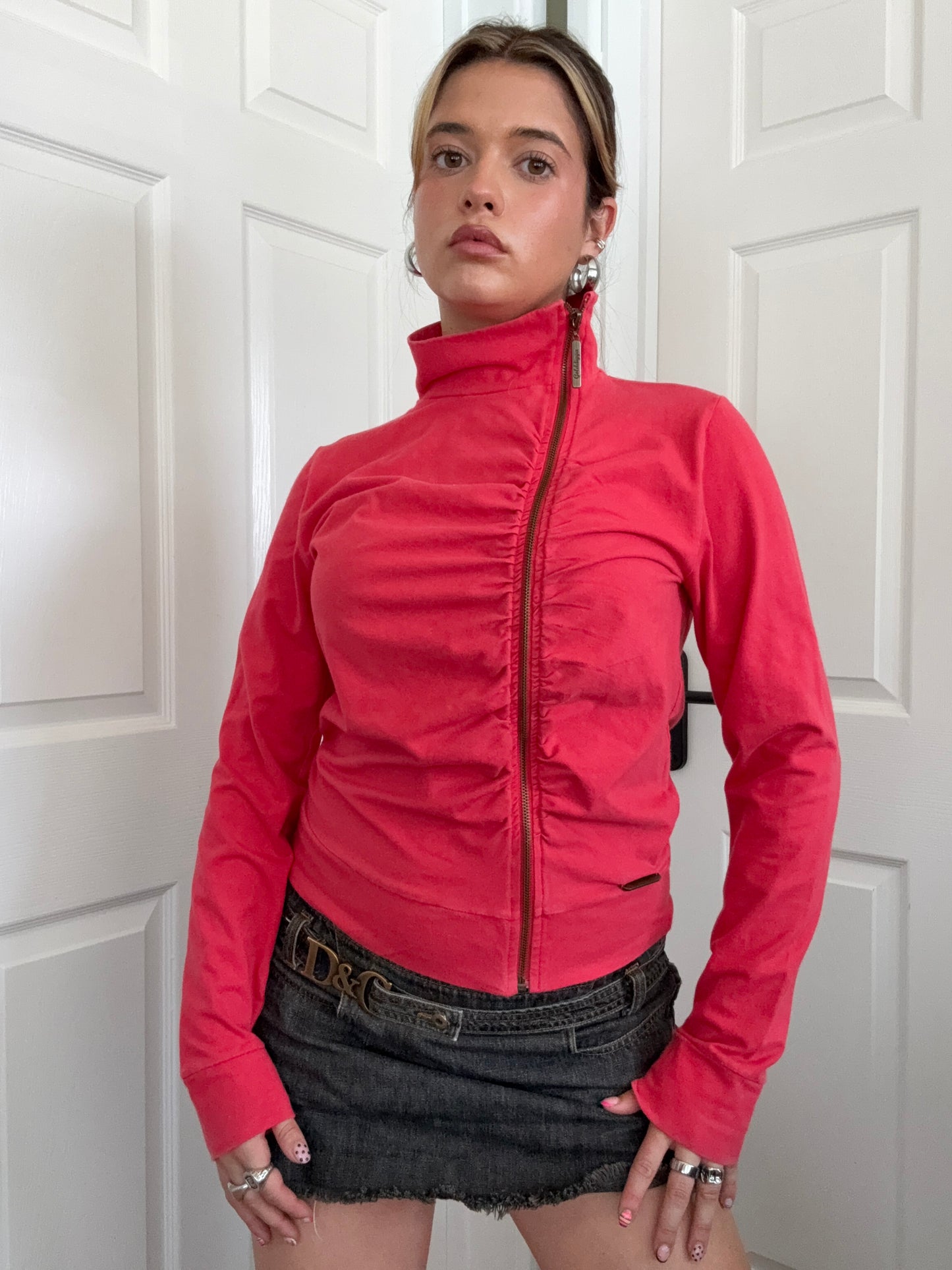 Golddigga Asymmetric Zip Jumper (L)