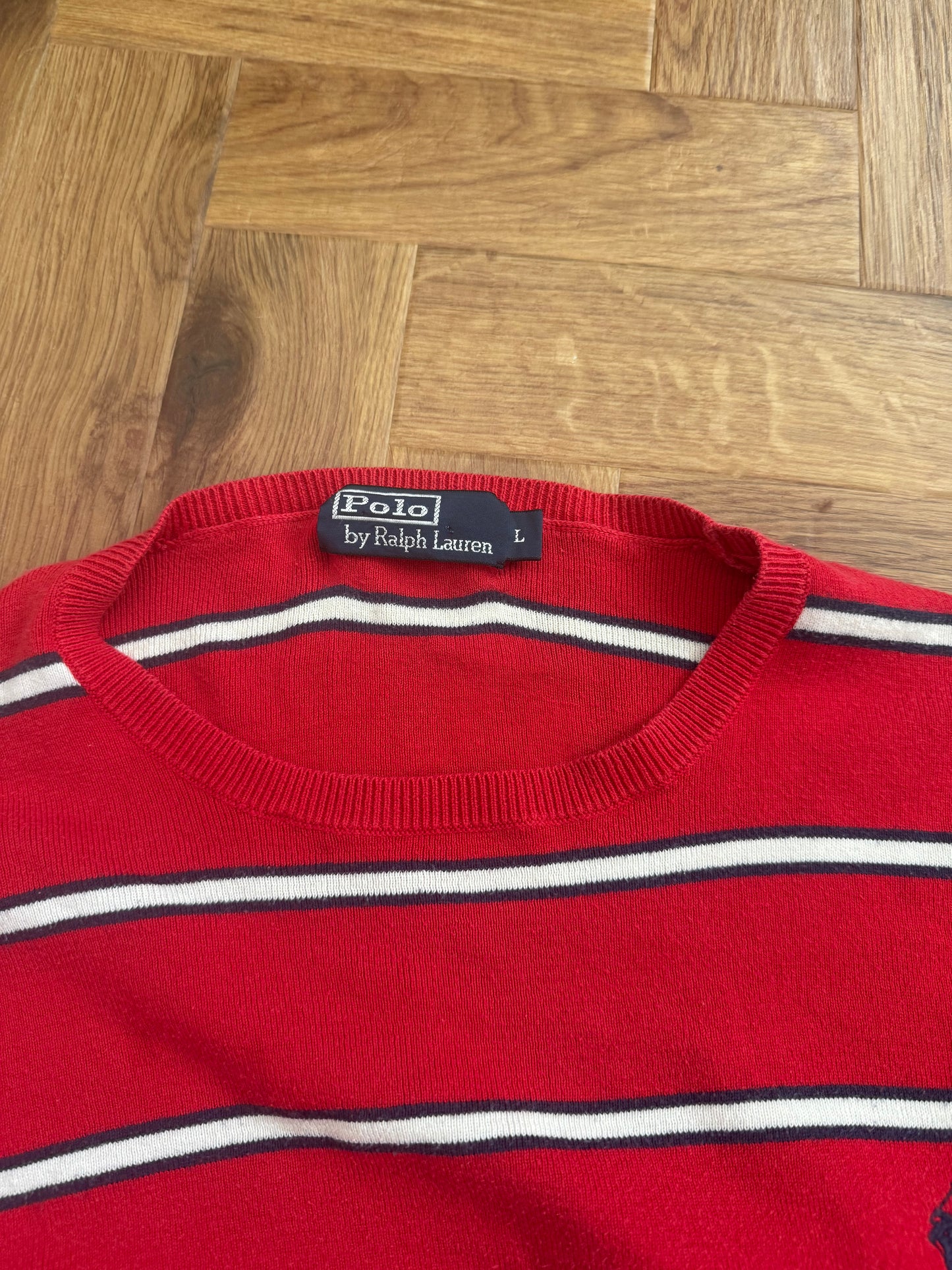 Ralph Lauren Striped Knit Jumper (L)