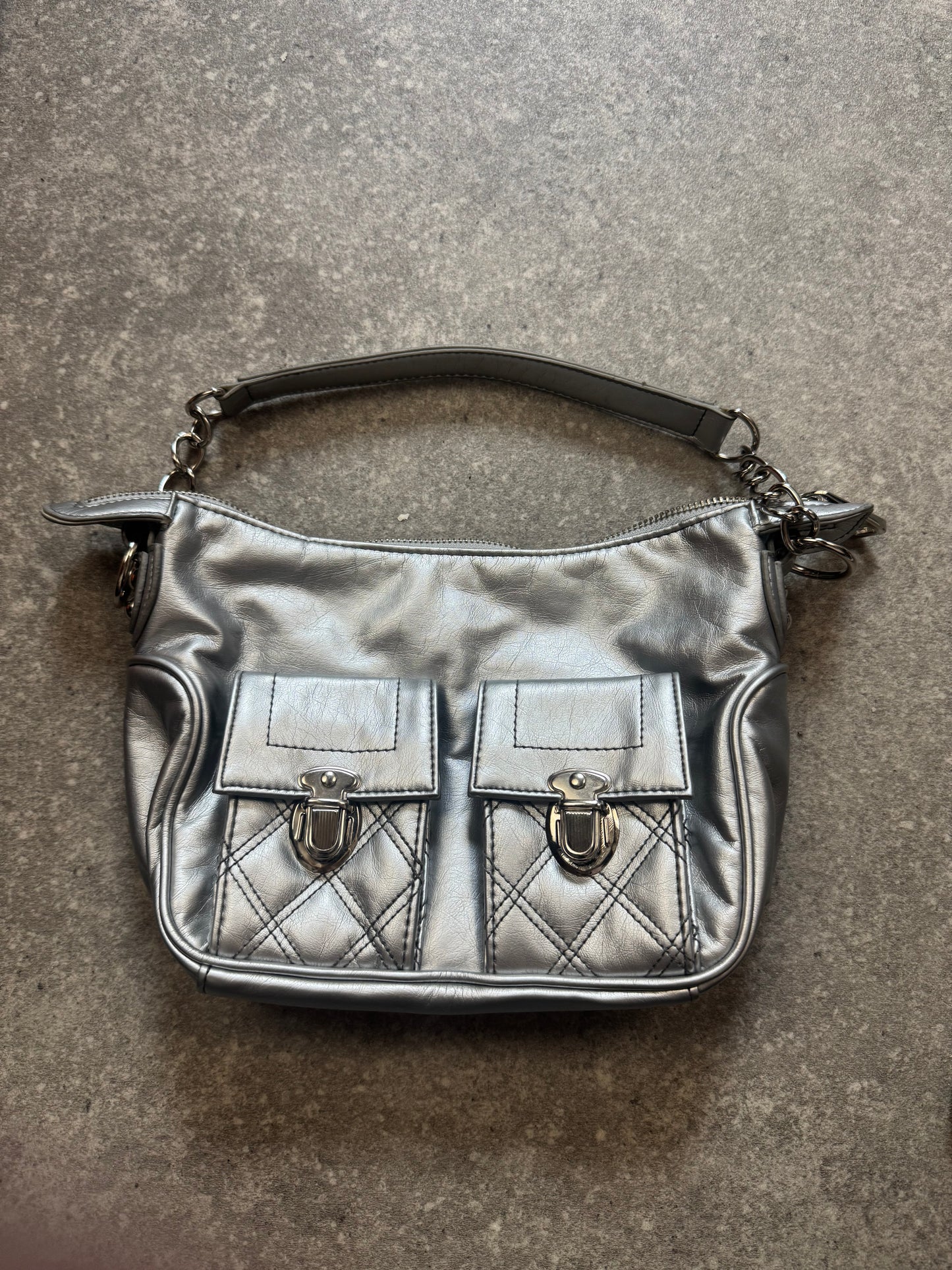 Jane Norman Silver Handbag