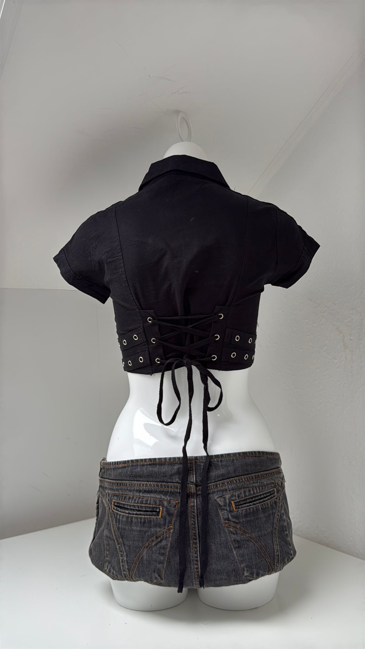 Cropped Corset Utility Top (UK8)