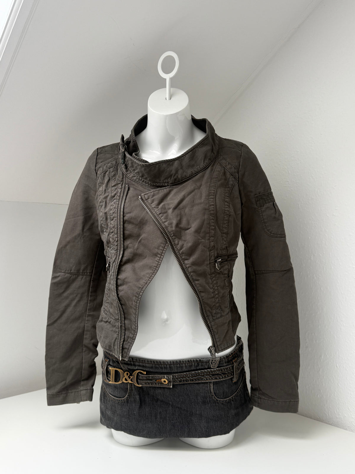 Cropped Diesel Utility Jacket (M)