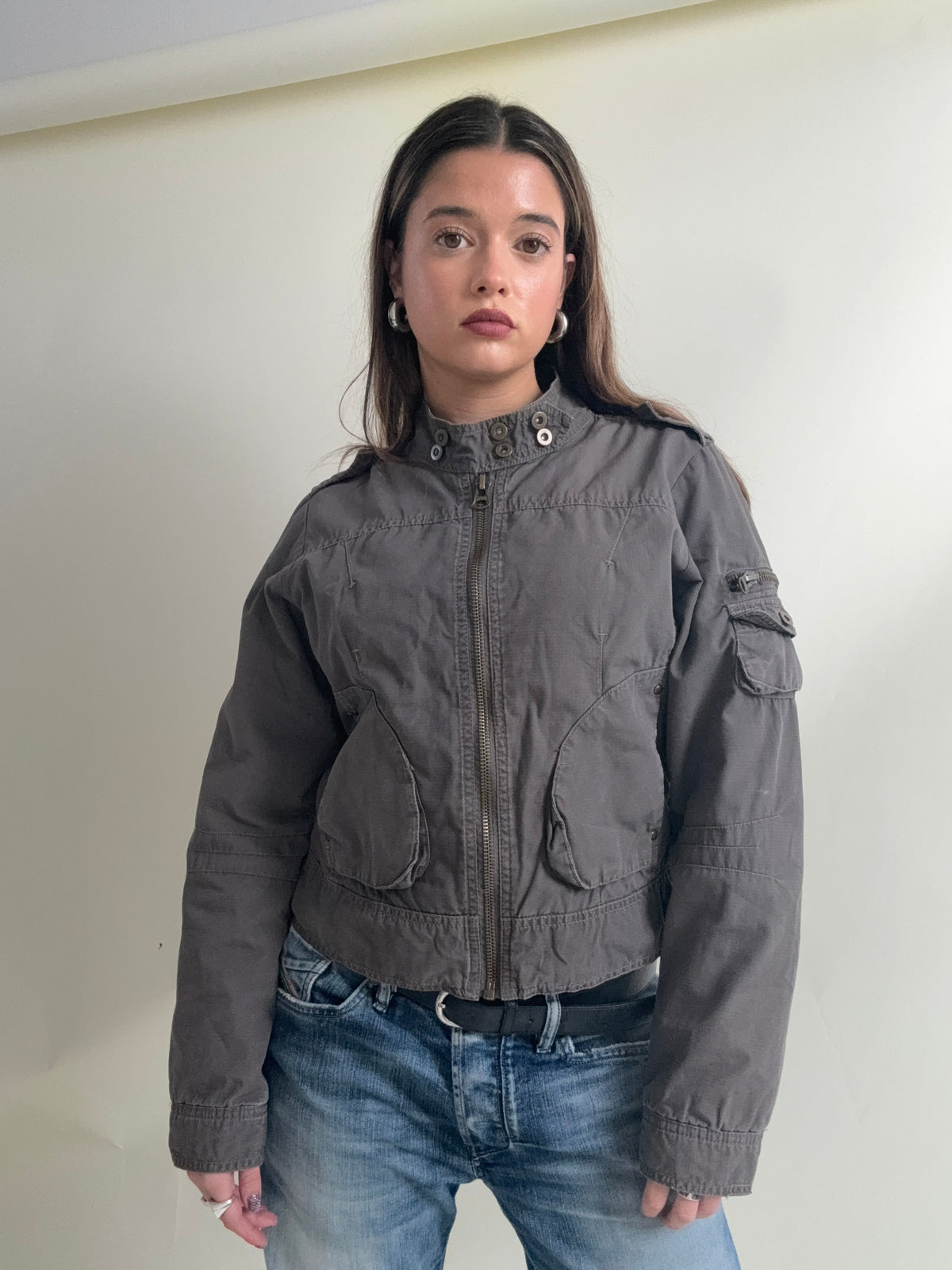 Vintage Cargo Jacket (L)