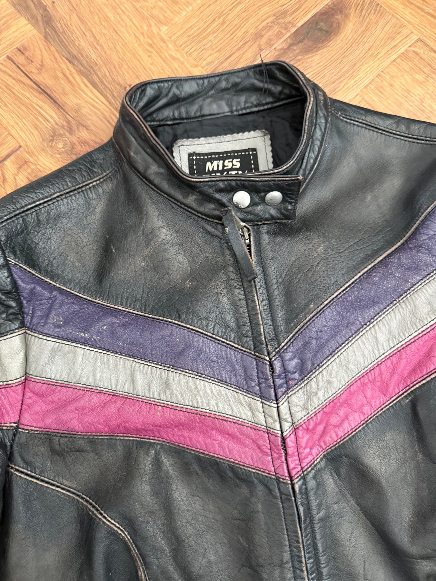 Miss Sixty Leather Racer Jacket (S)