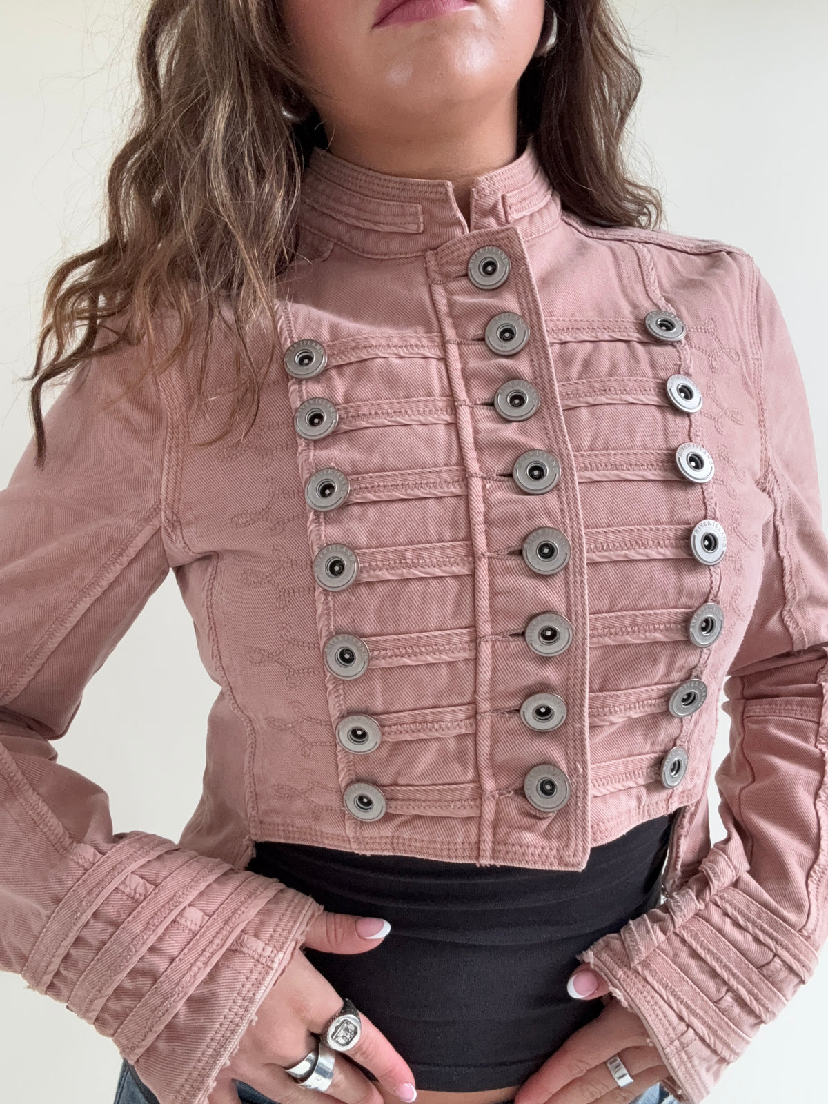 Cropped Vintage Military Jacket (S)