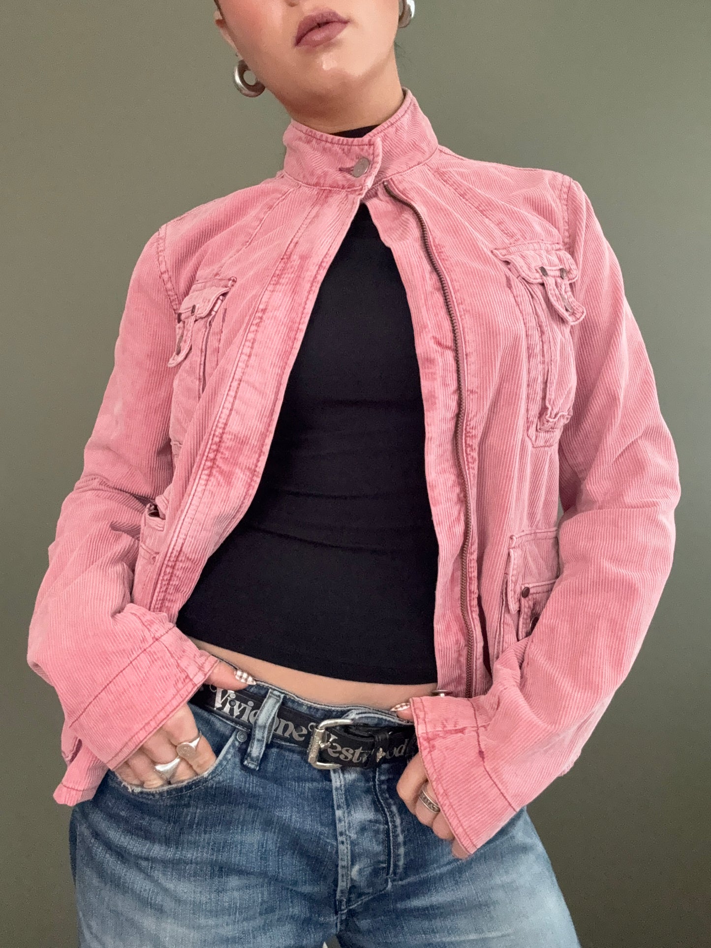 French Connection Pink Corduroy Jacket (UK8)