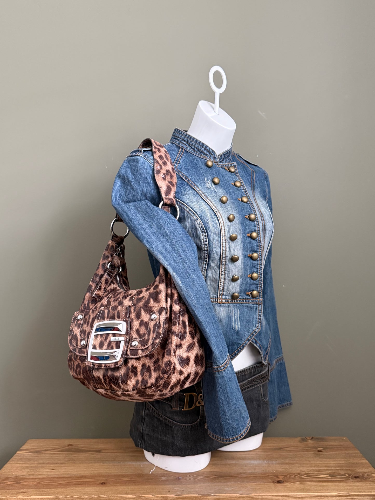 Guess Leopard Shoulder Bag