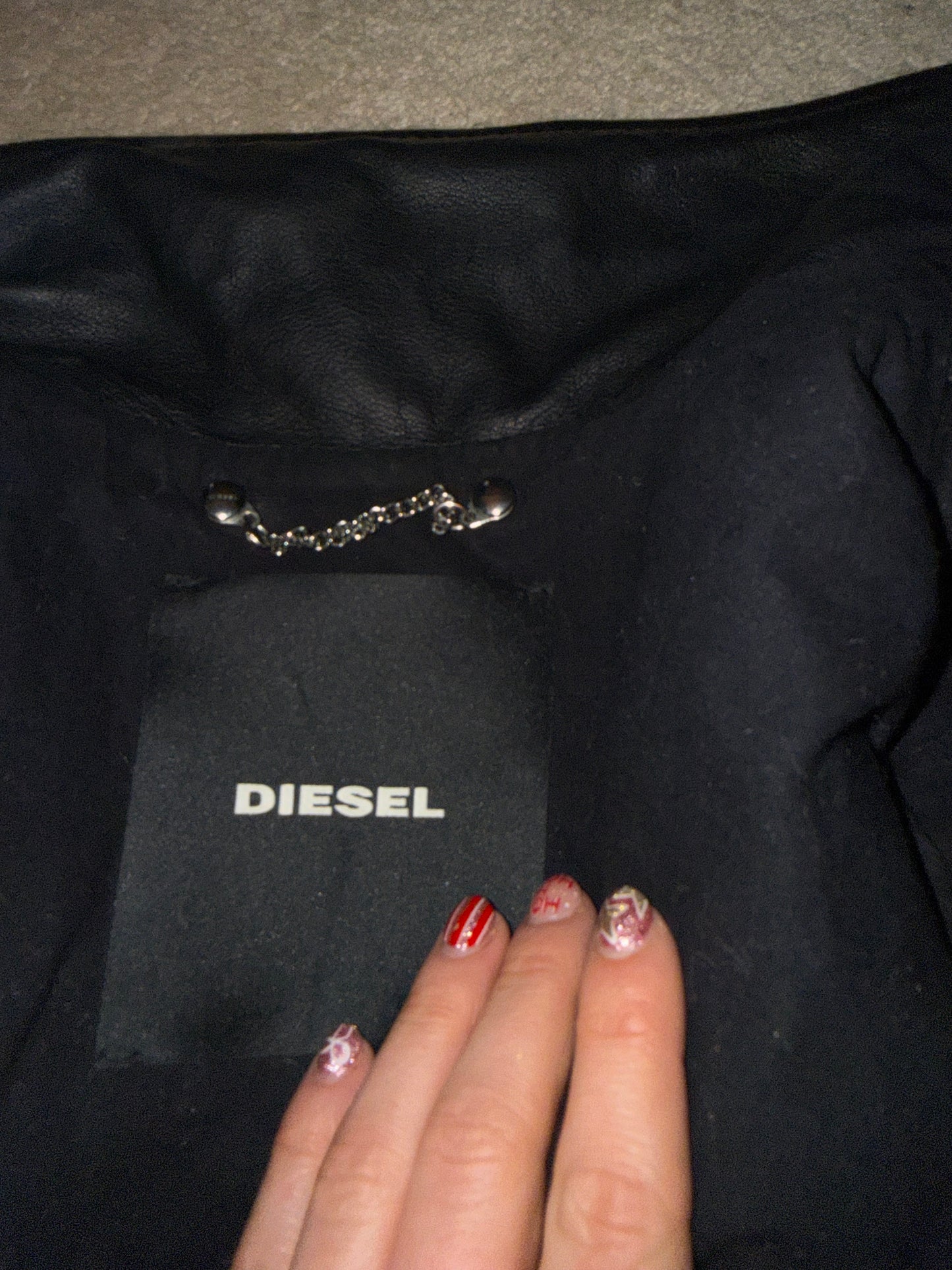 Diesel Corset Style Leather Jacket (XS)
