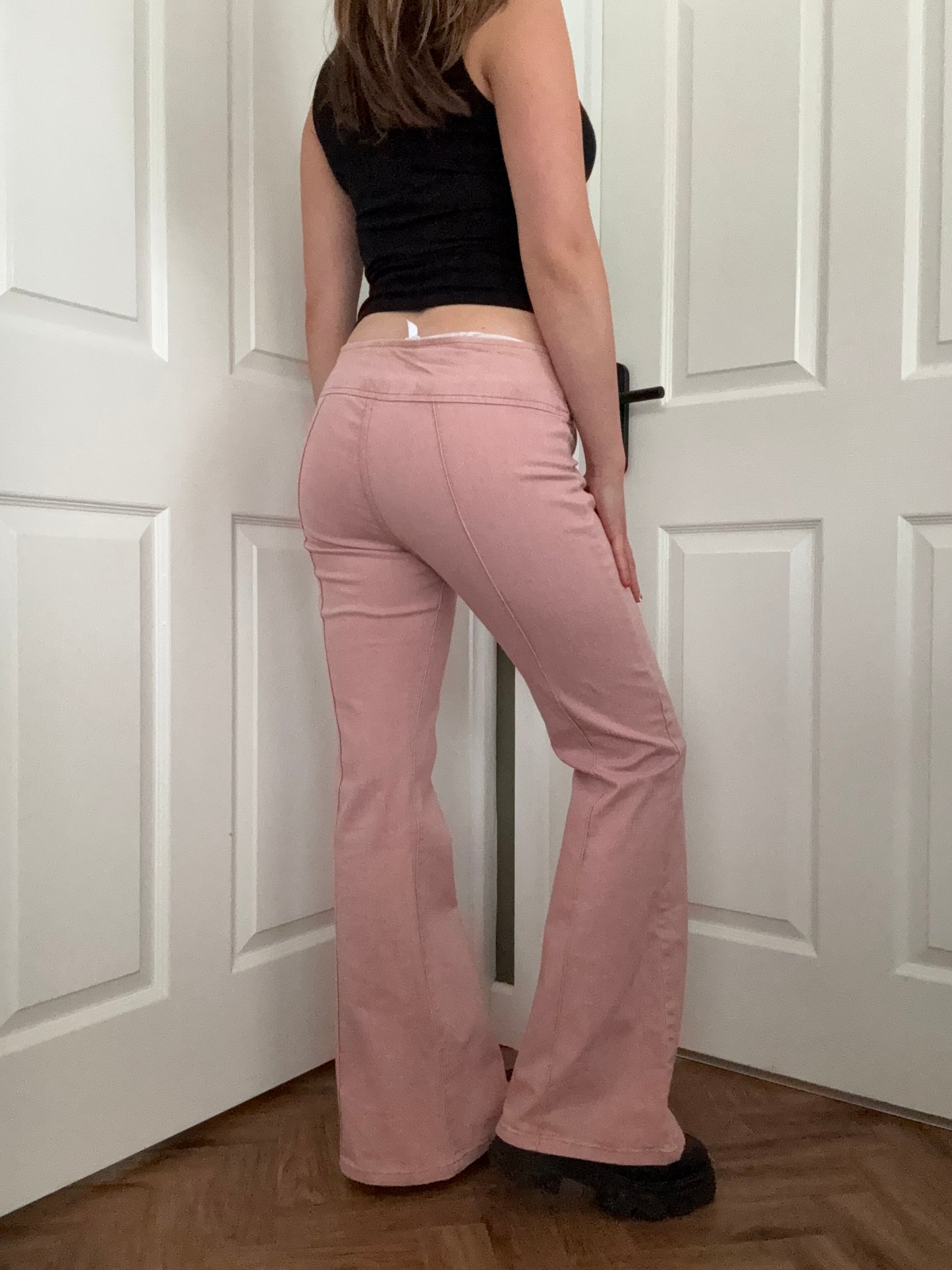 Pink Flared Jeans (UK12)