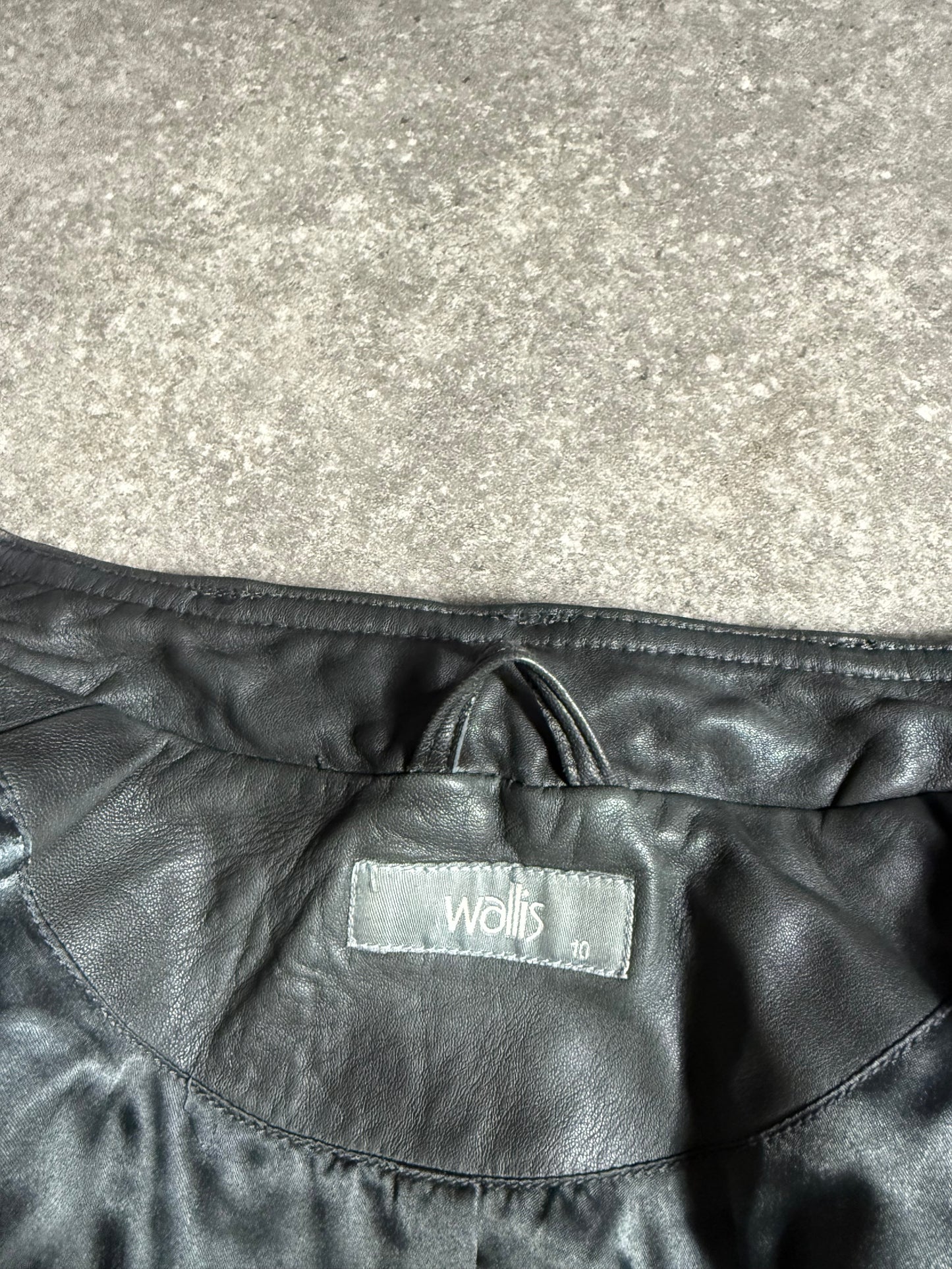 Leather Cargo Jacket (UK10)