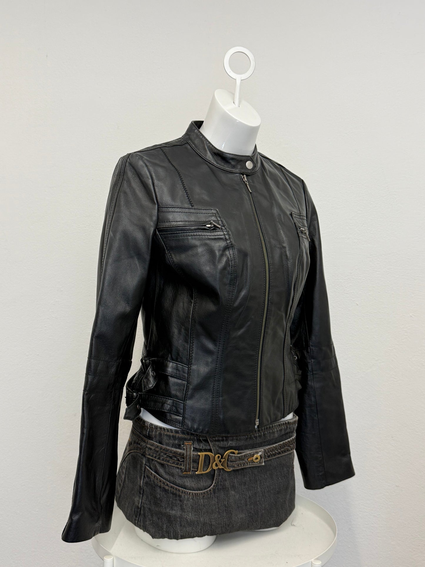 Leather Buckle Jacket (UK10)