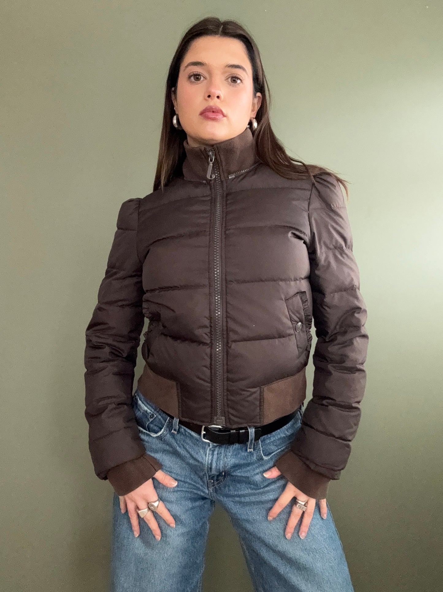 Brown Juicy Couture Puffer (S)