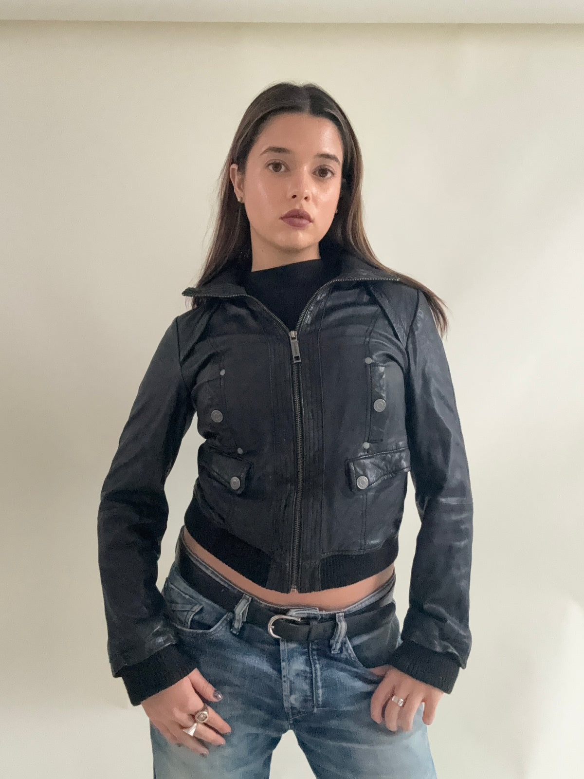 Vintage Leather Jacket (UK12)