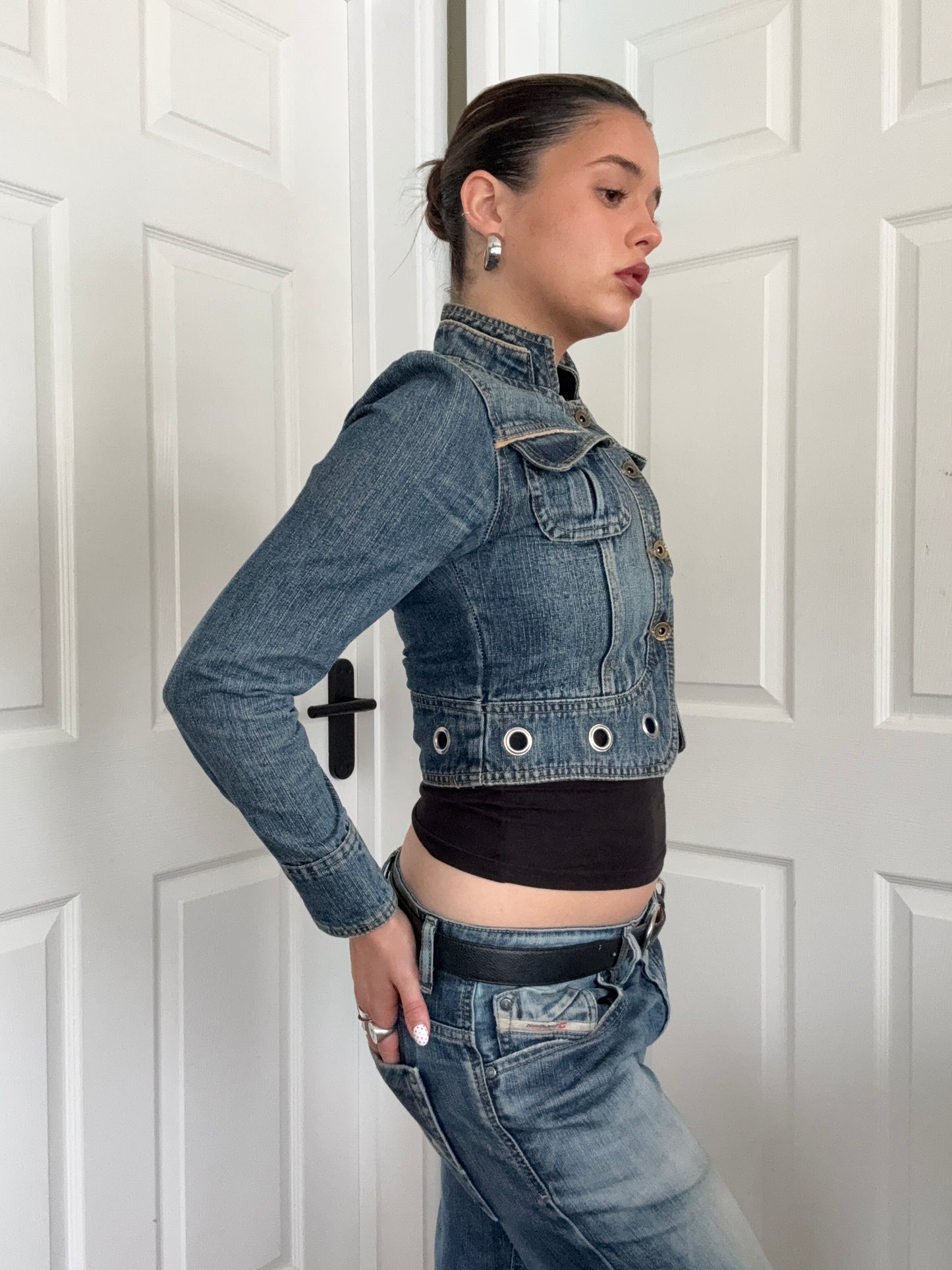 Cropped Denim Jacket (M)