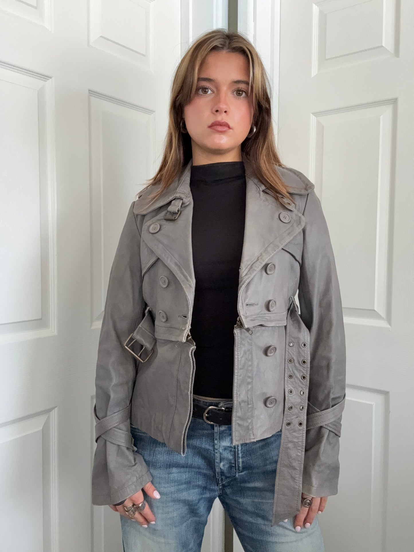 Allsaints 2 in 1 Leather Jacket (UK10)