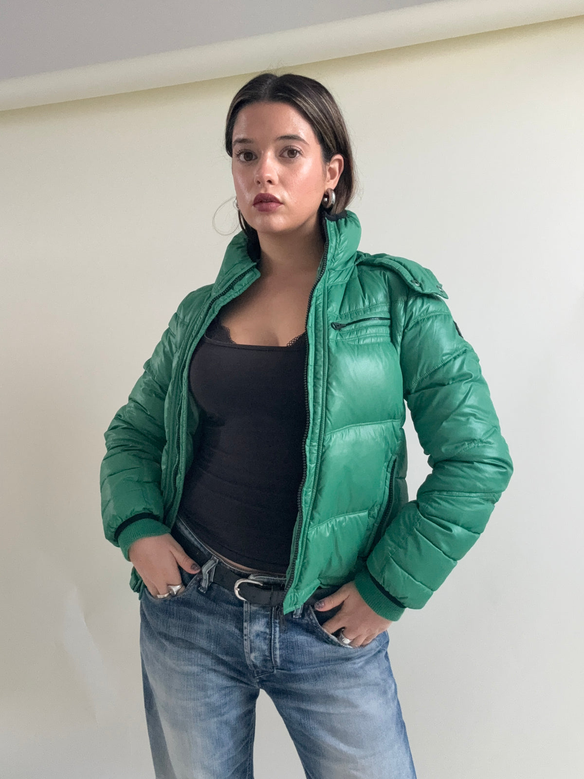 Green Diesel Puffer Jacket (L)