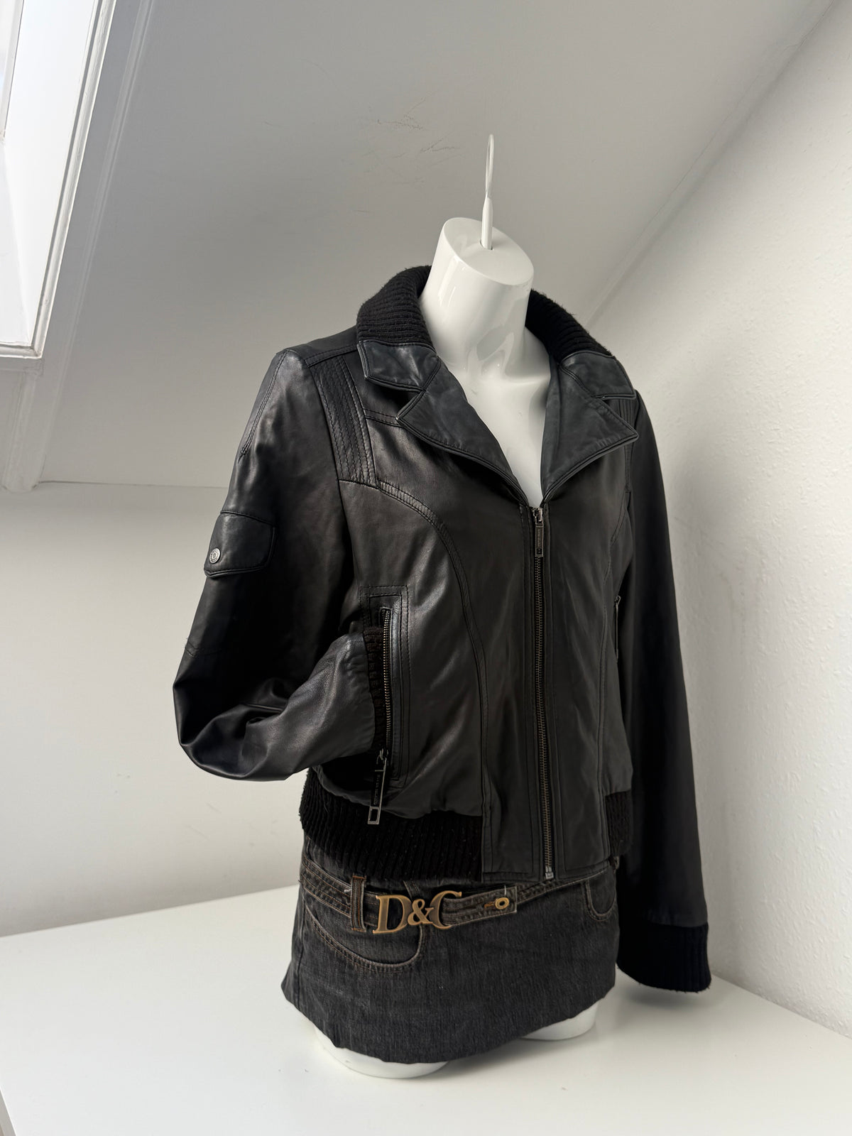 Vintage Leather Jacket (UK16)