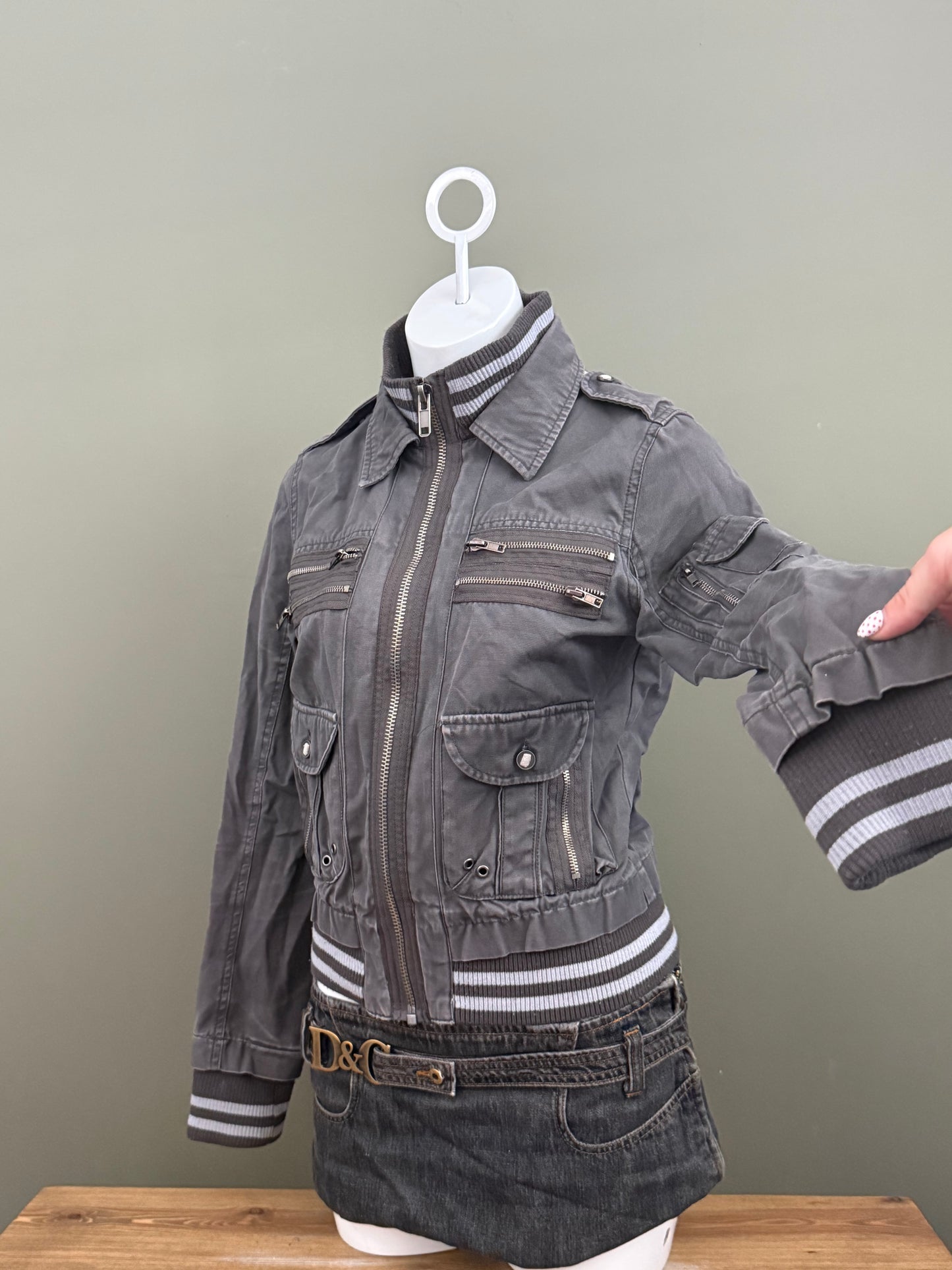 Y2K Cargo Jacket (UK12)
