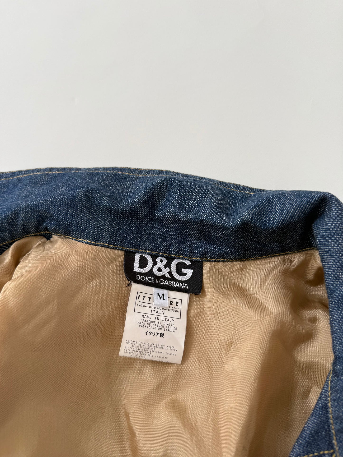 Vintage Dolce & Gabbana Fitted Denim Jacket (M)