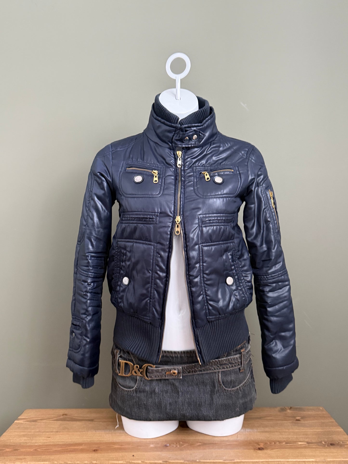 Navy Puffer Jacket (S)
