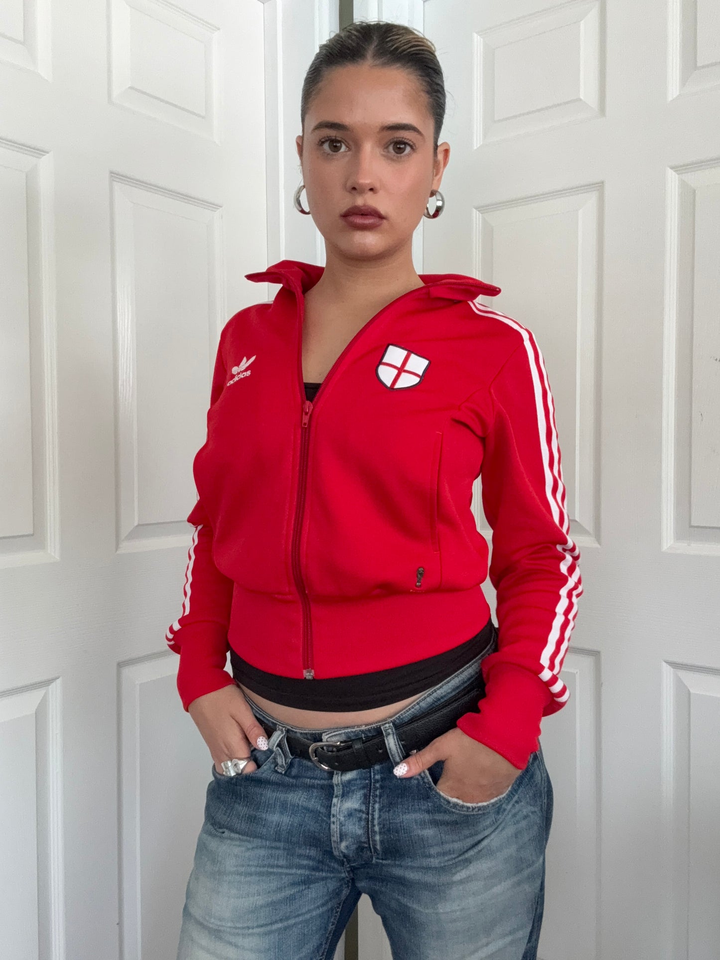 Adidas England Zip Tracksuit Top (S)