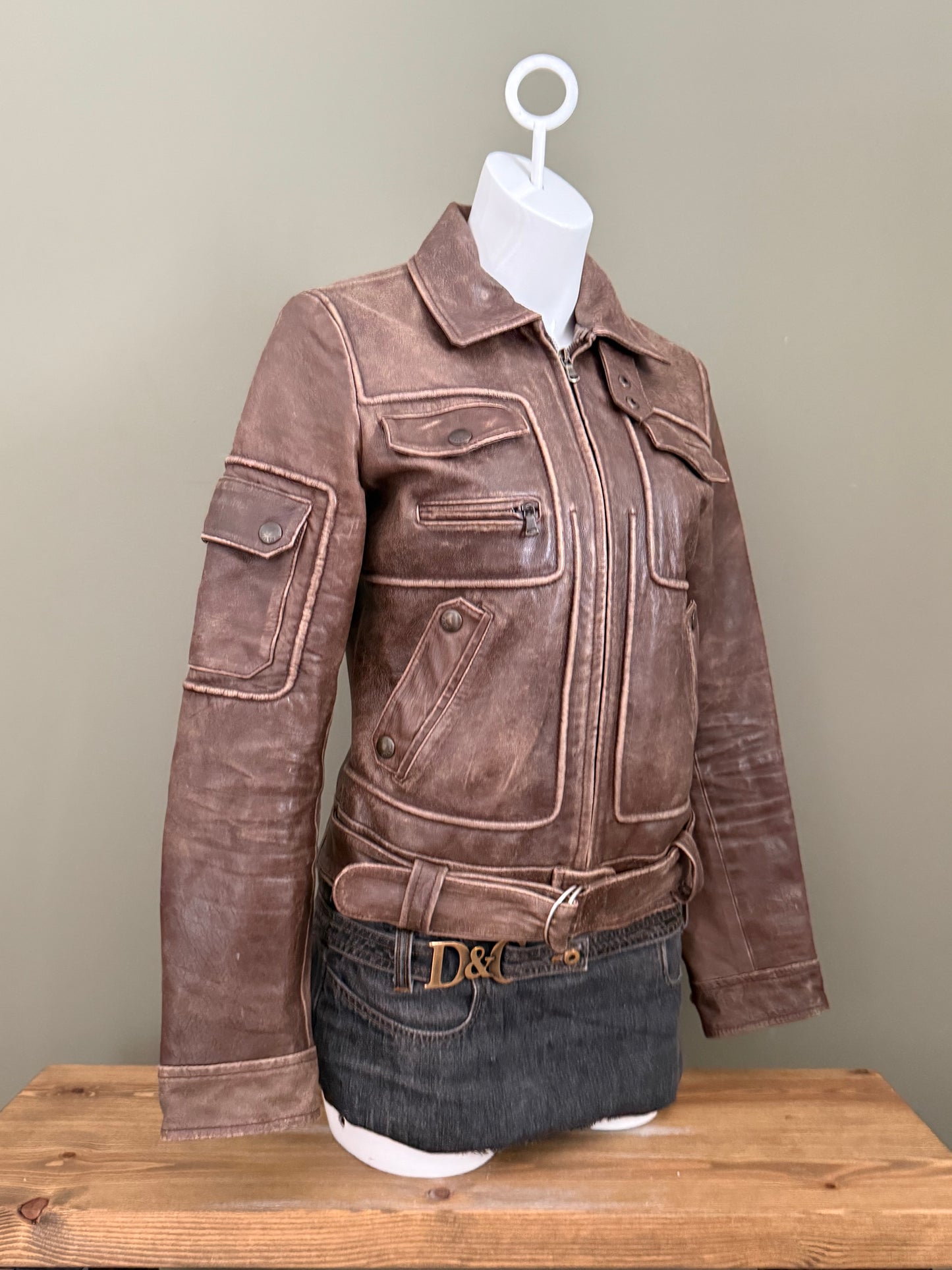 Miss Sixty Leather Jacket (M)