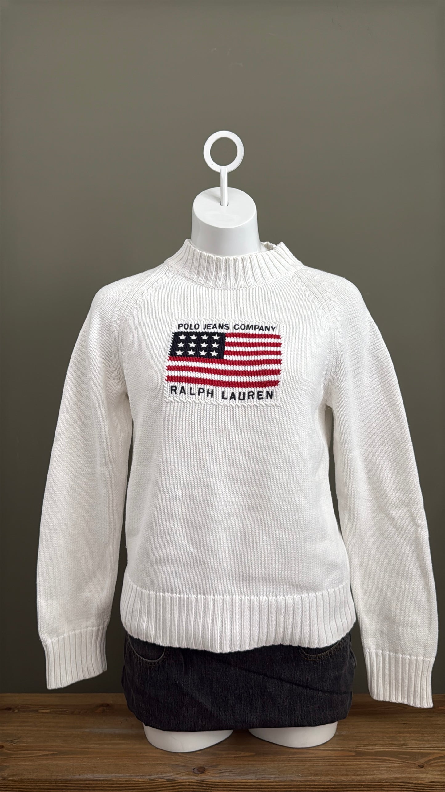 Ralph Lauren Flag Knit Jumper (L)