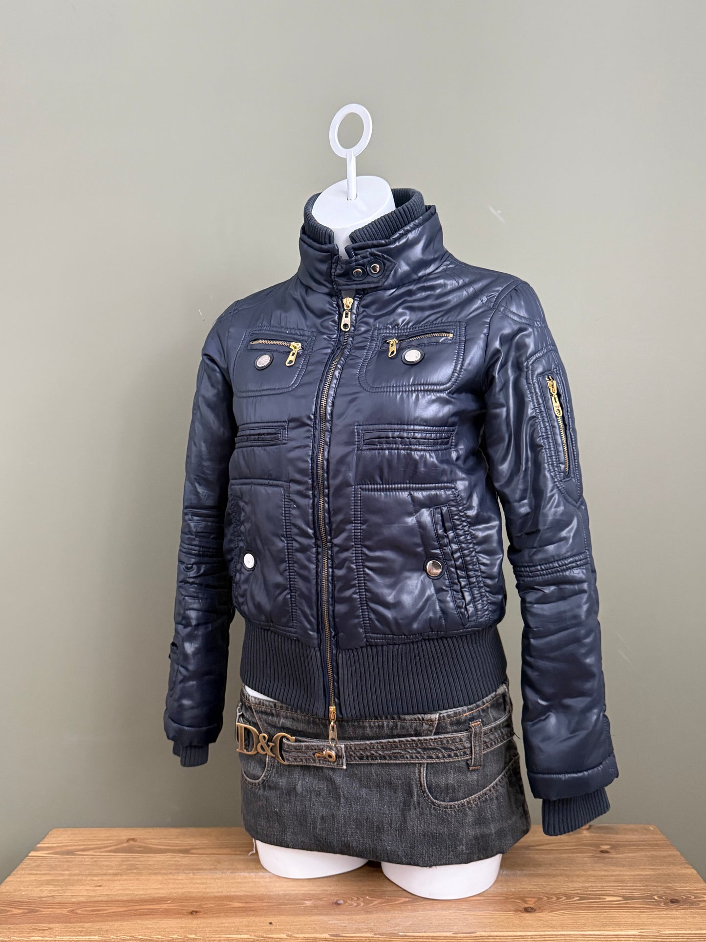Navy Puffer Jacket (S)