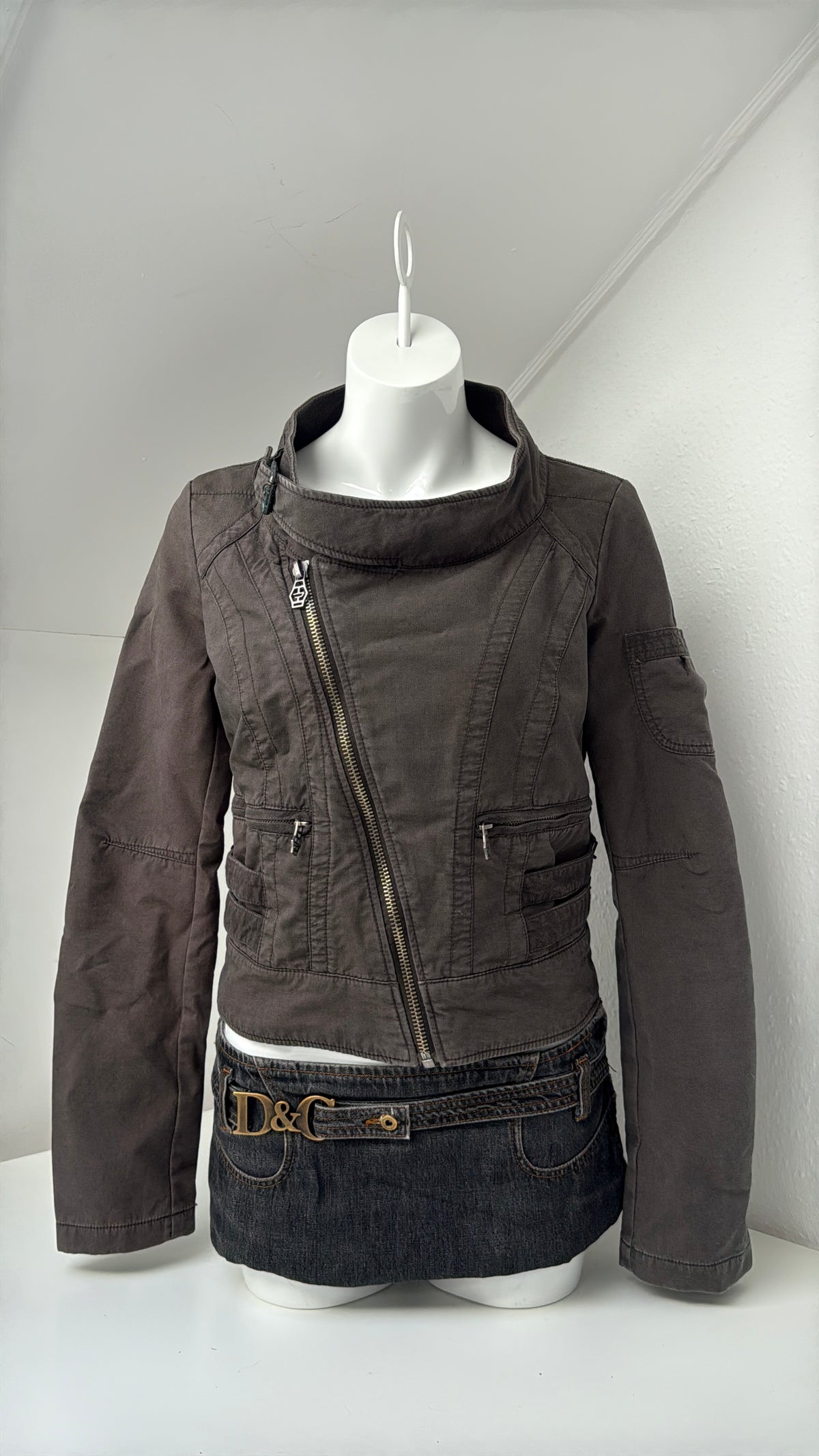 Diesel Cropped Utility Jacket (L)