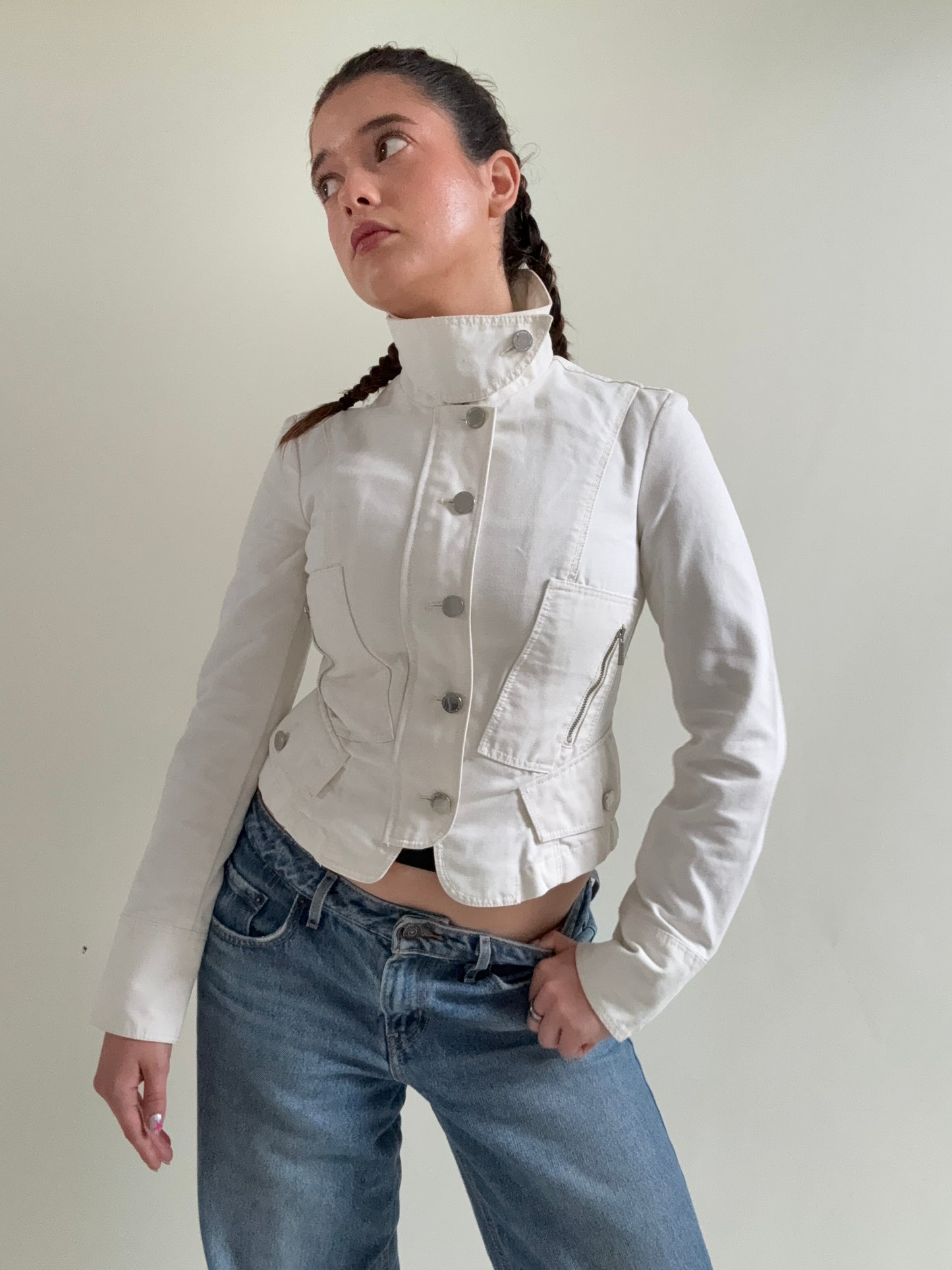 Karen Millen Funnel Neck Corset Jacket (UK8)
