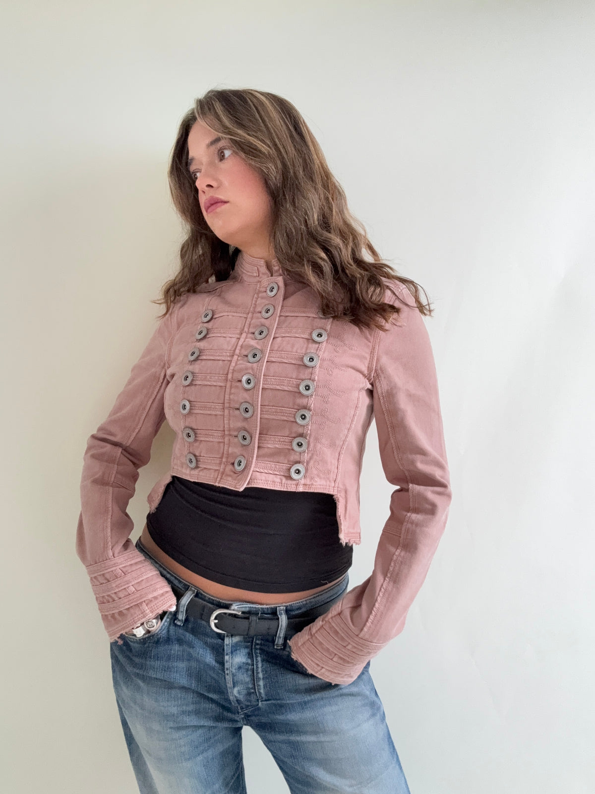 Cropped Vintage Military Jacket (S)