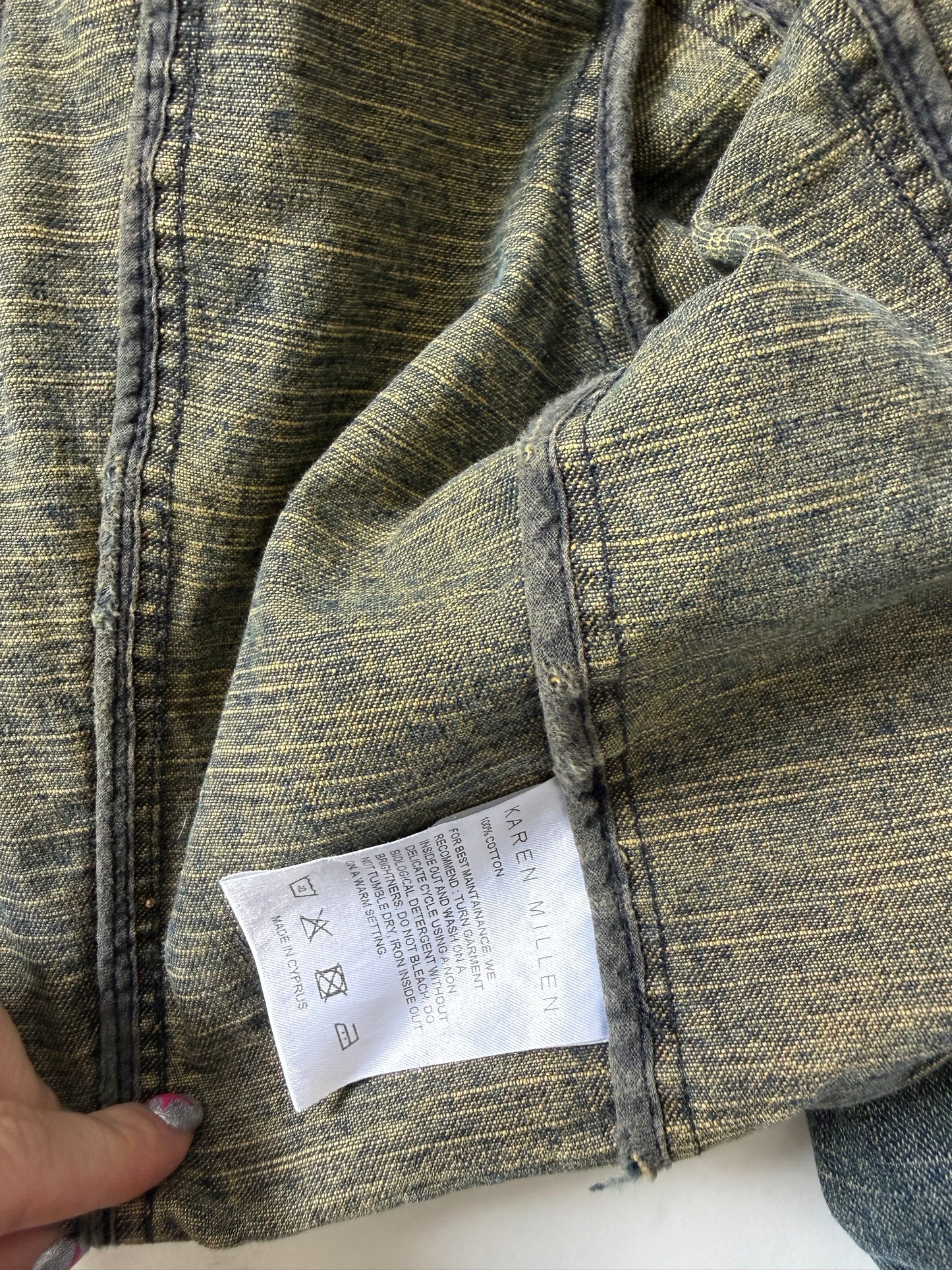 Karen Millen Denim Military Jacket (UK12)