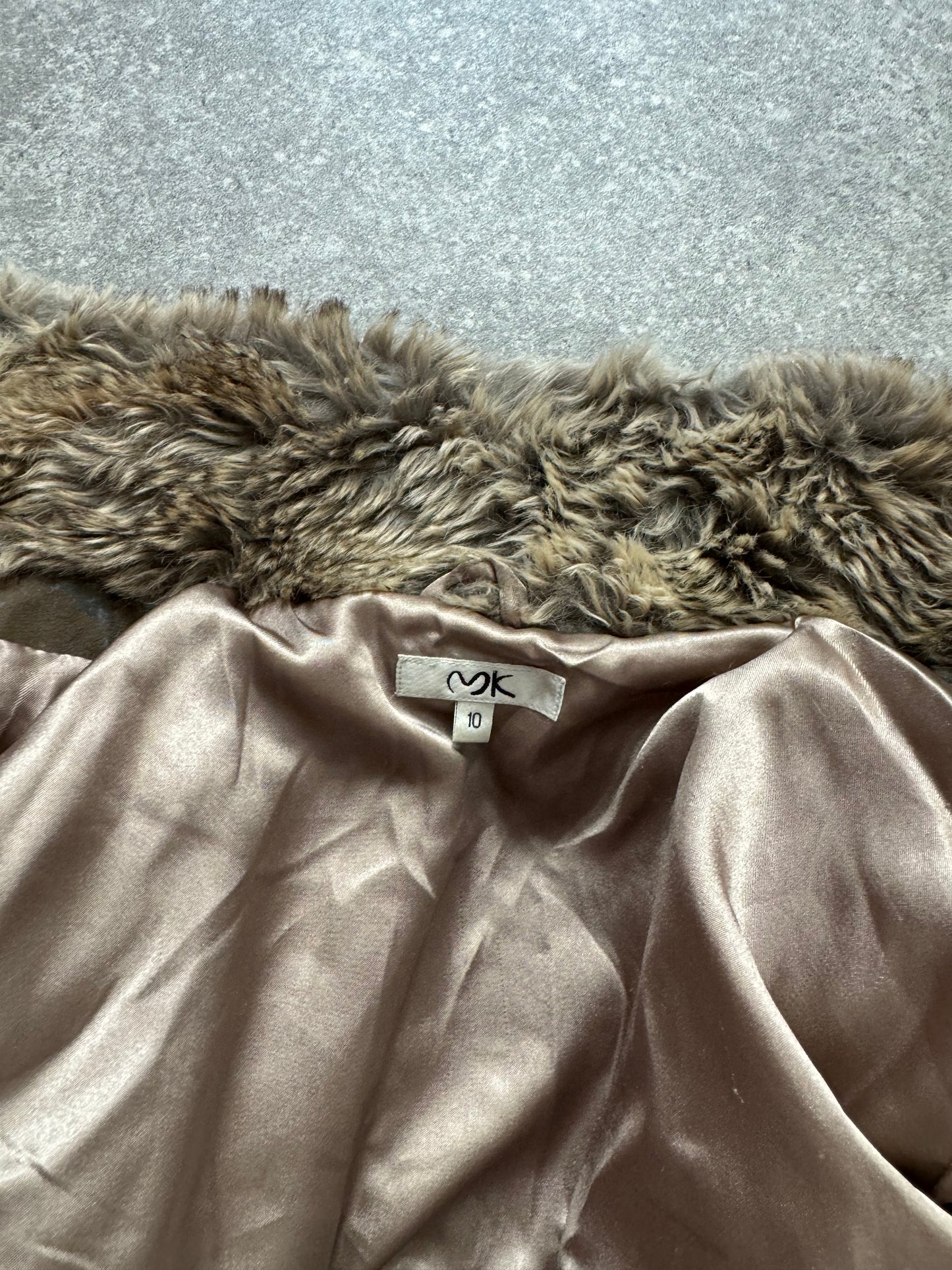 Y2K Faux Fur Jacket (UK10)