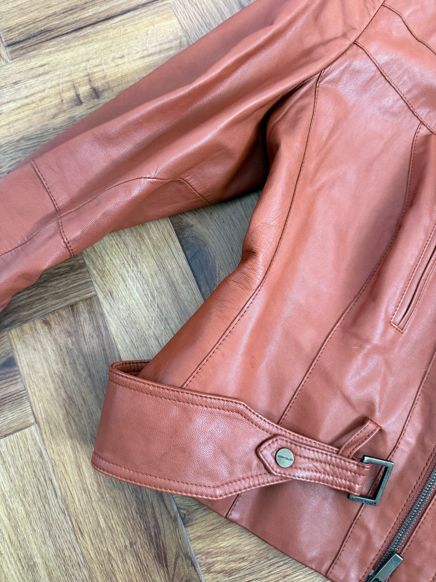 Karen Millen Leather Jacket (UK14)