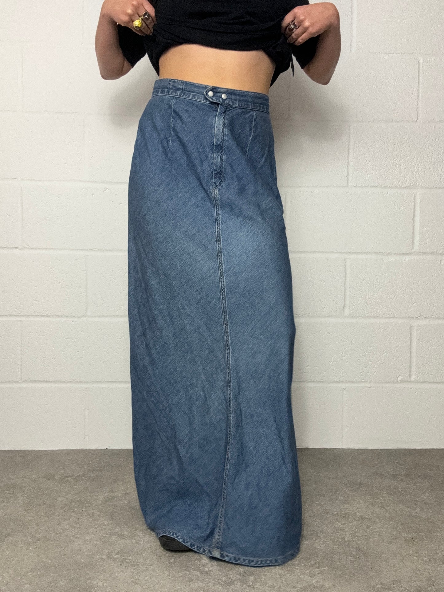 Diesel Long Denim Skirt