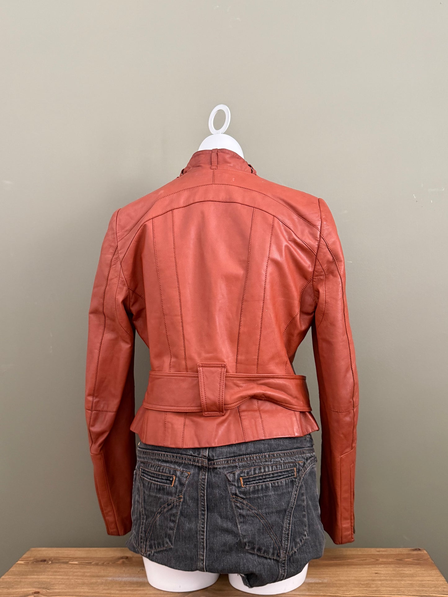 Karen Millen Leather Jacket (UK14)