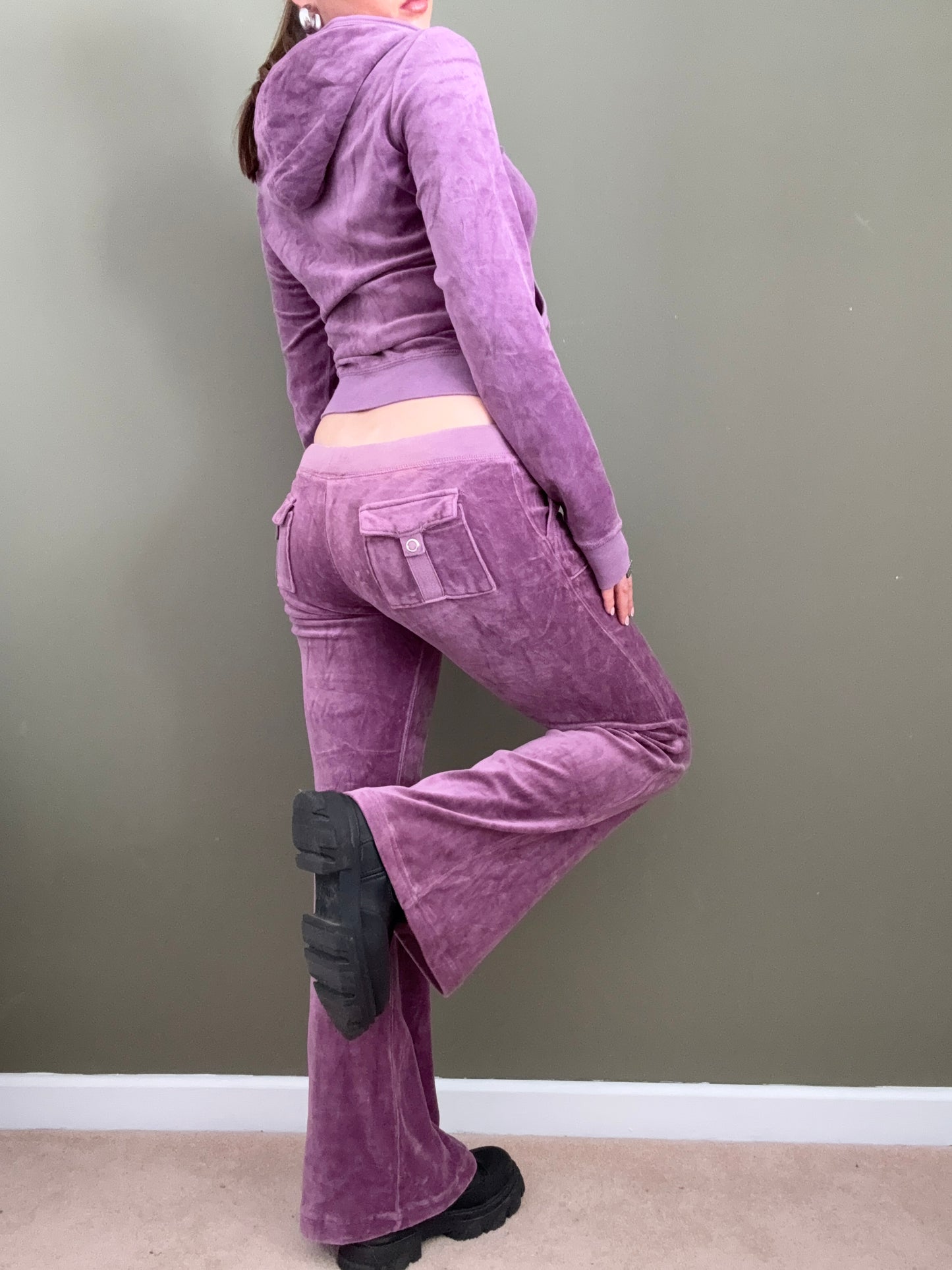 Juicy Couture Purple Velour Tracksuit (S/L)