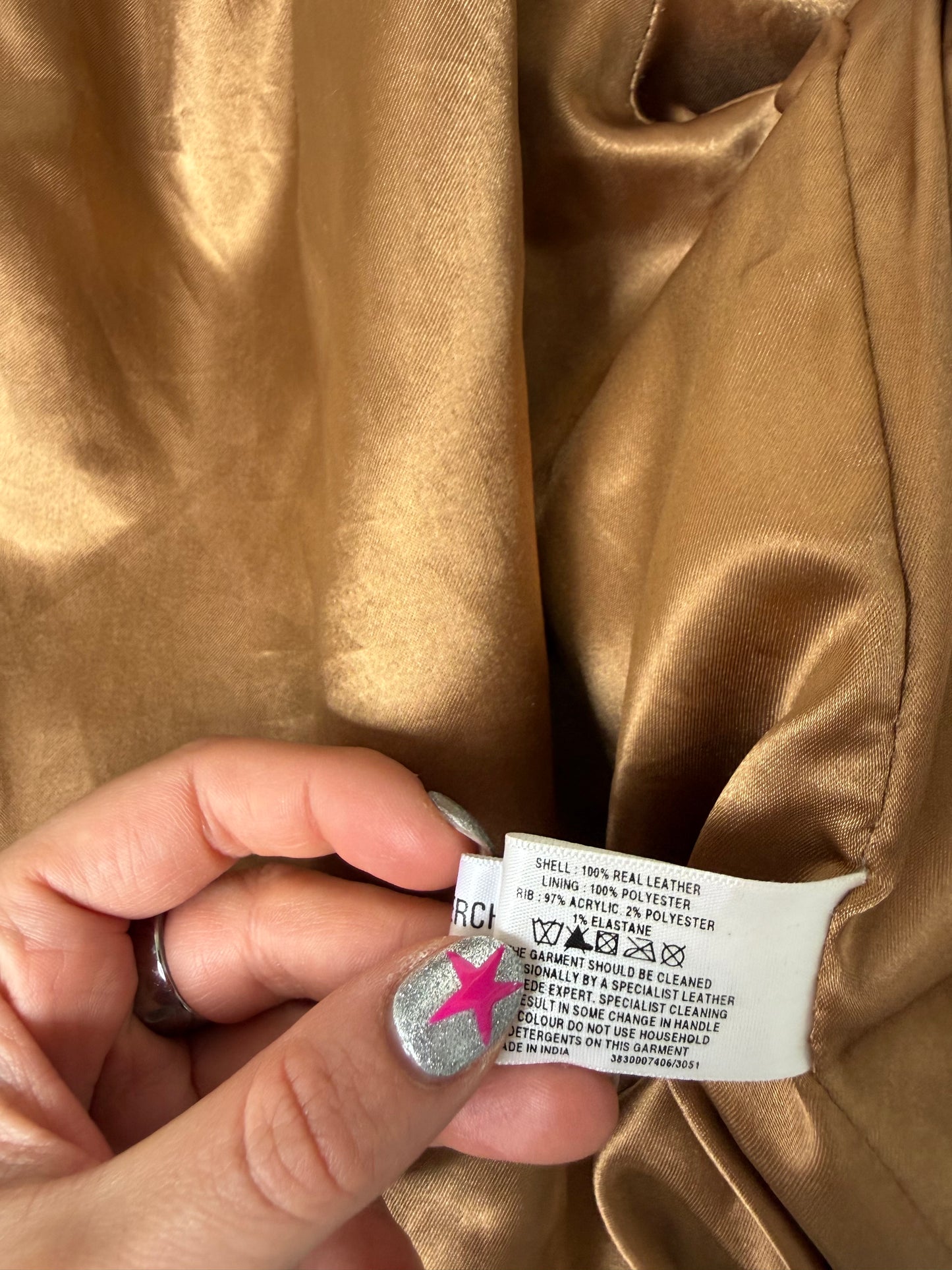 Oasis Leather Jacket (UK16)