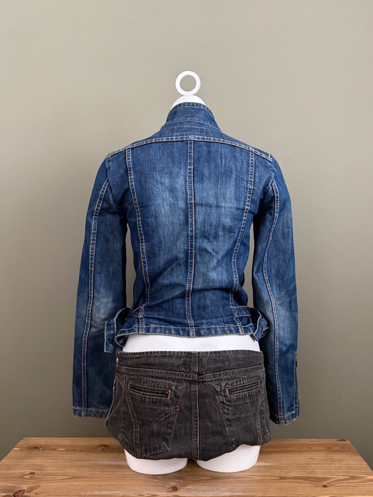 French Connection Denim Cargo Jacket (UK10)