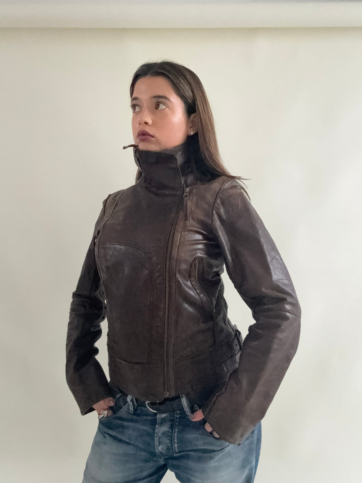 Vintage Allsaints Leather Jacket (UK12)