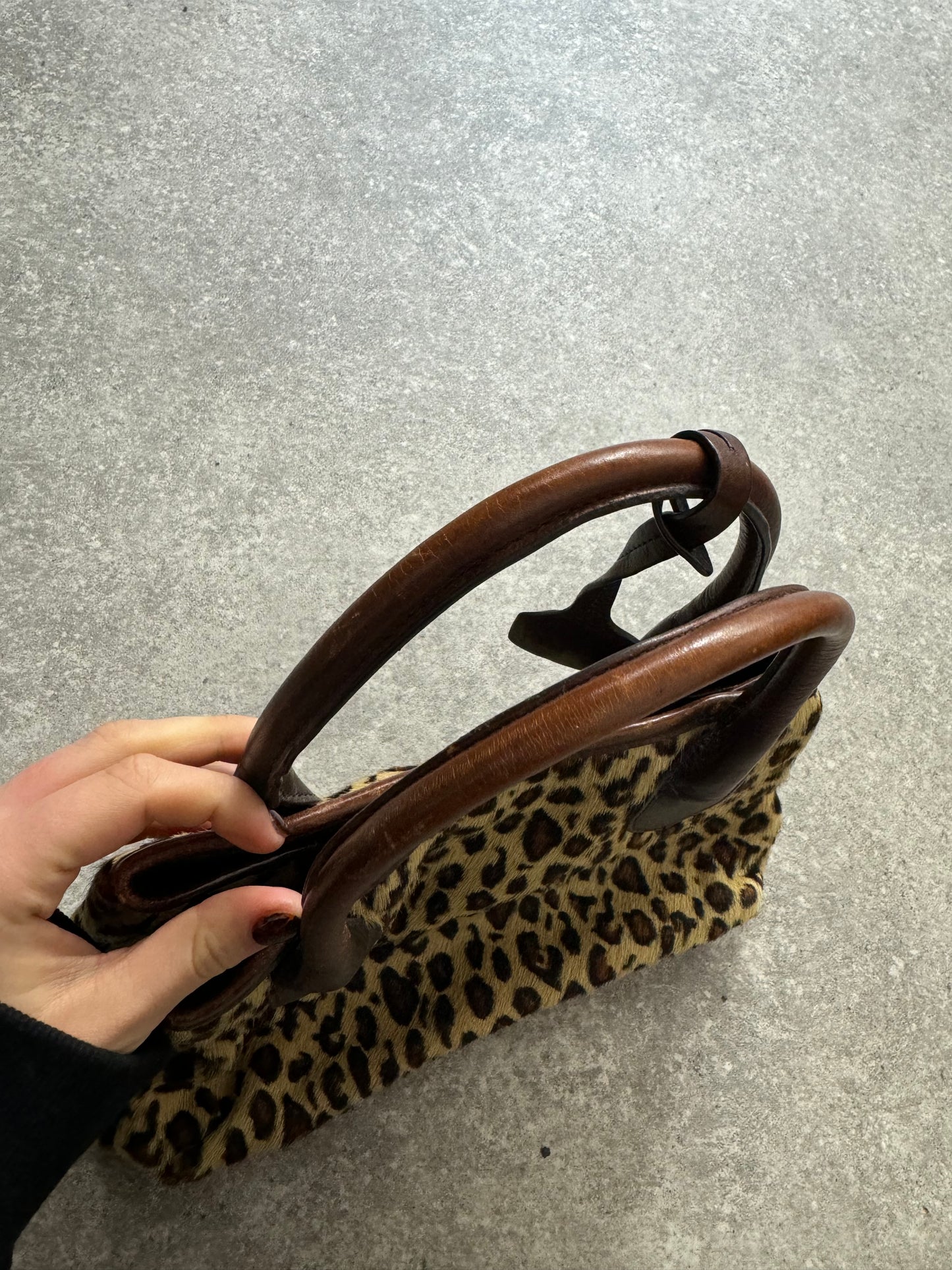 DKNY Leopard Mini Tote Bag