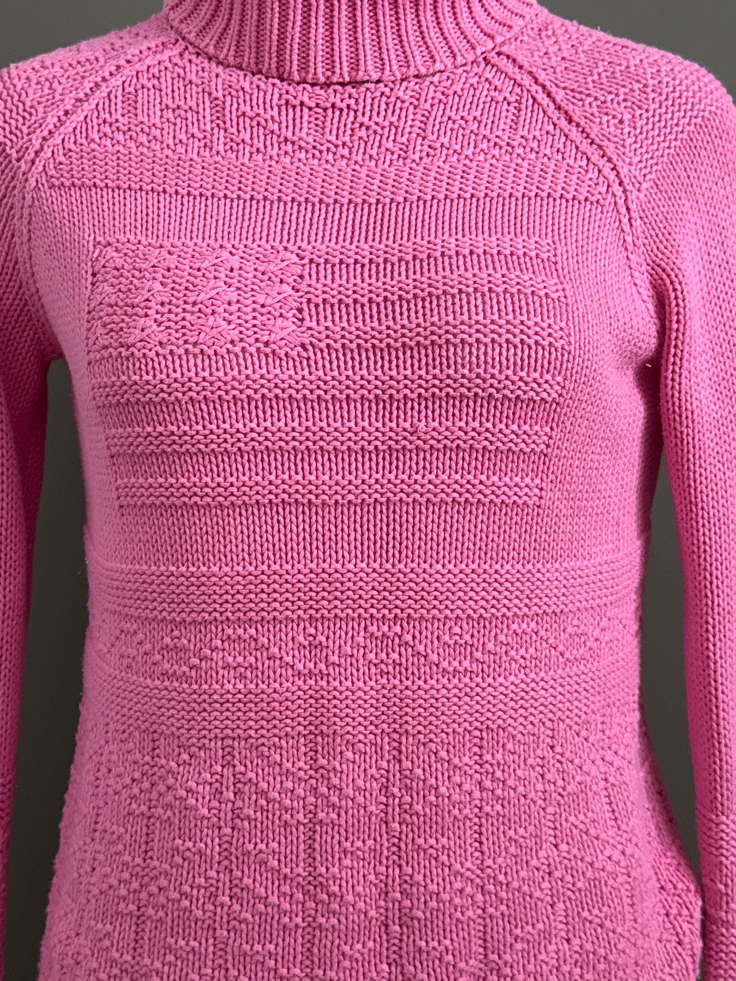 Ralph Lauren Pink Knit Flag Jumper (S)