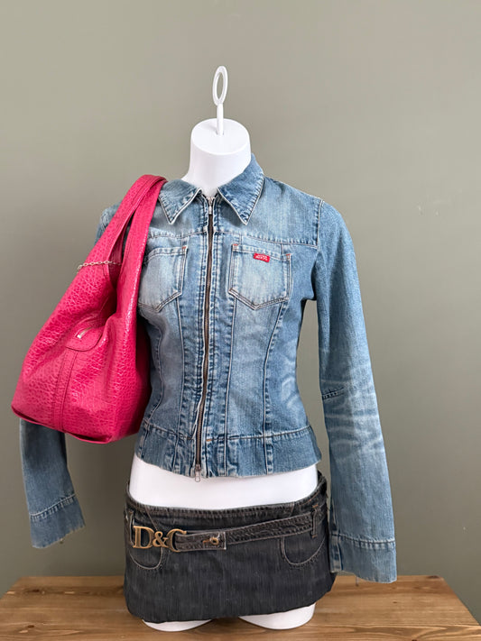 DKNY Pink Leather Handbag