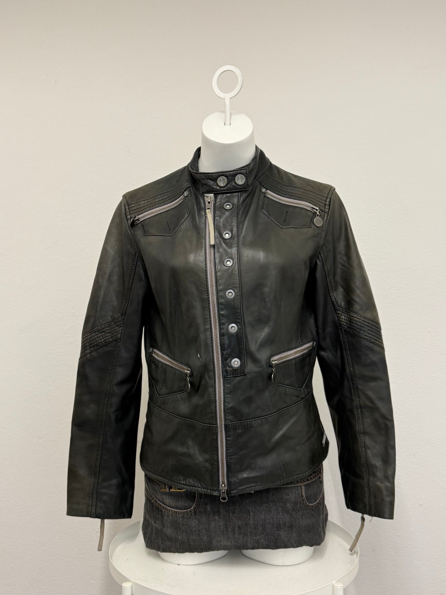 Firetrap Leather Jacket (L)